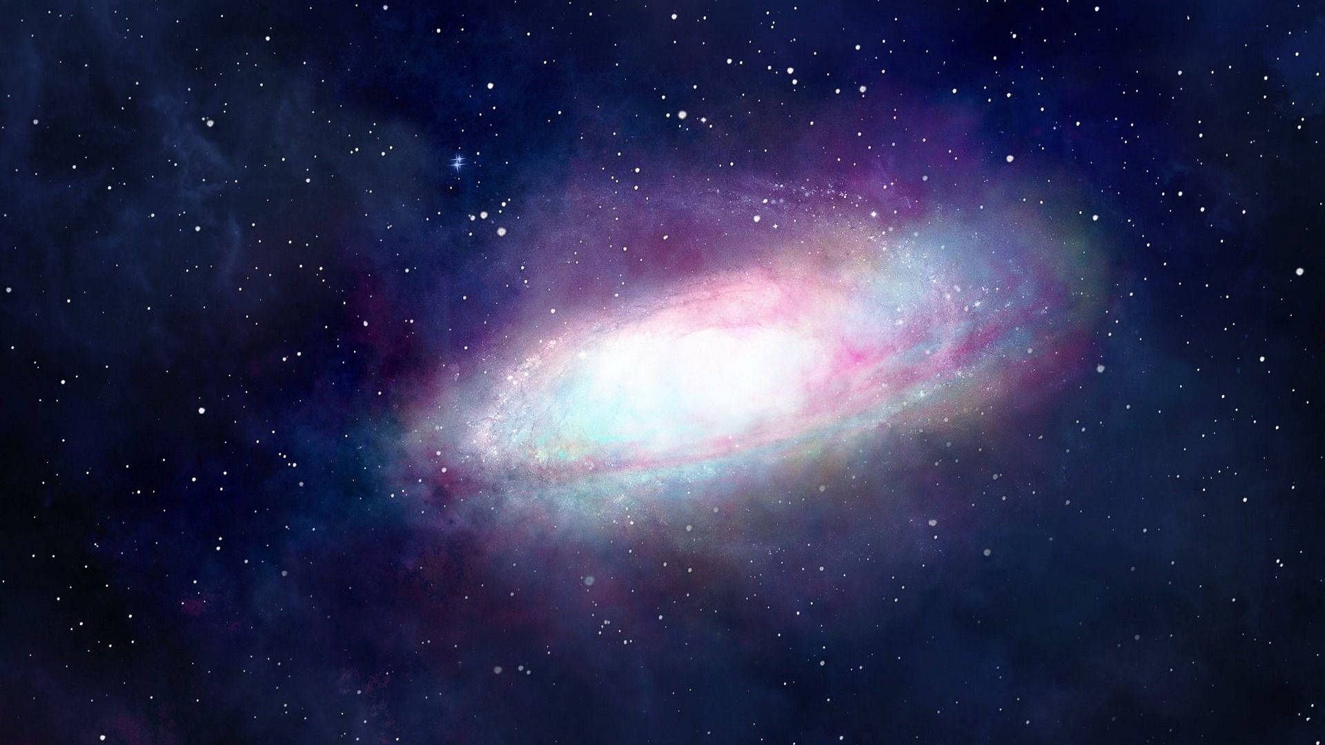 Fondo de pantalla increíble y estético de galaxia, estrellas y nebulosa espacial.