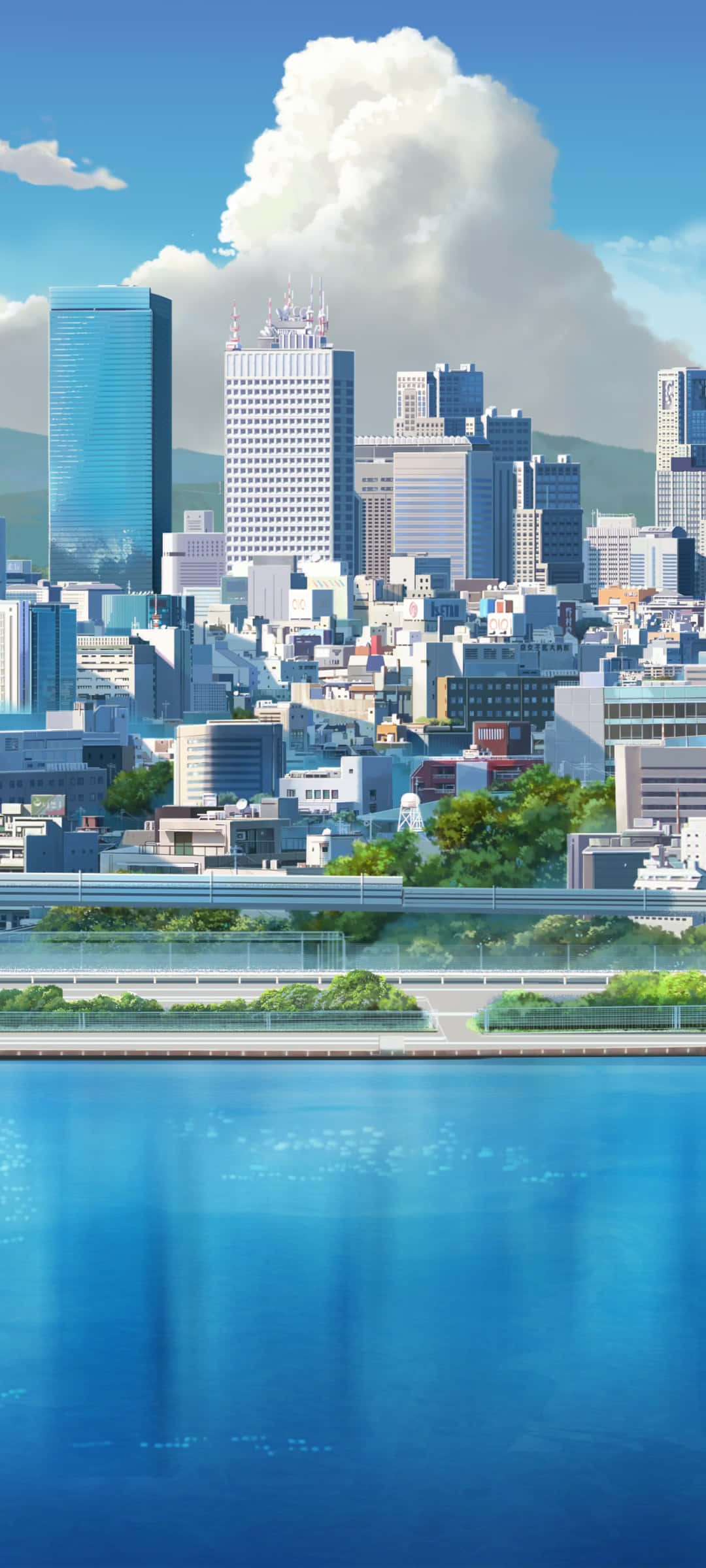 Explorando las vibrantes luces de Anime City Fondos de pantalla