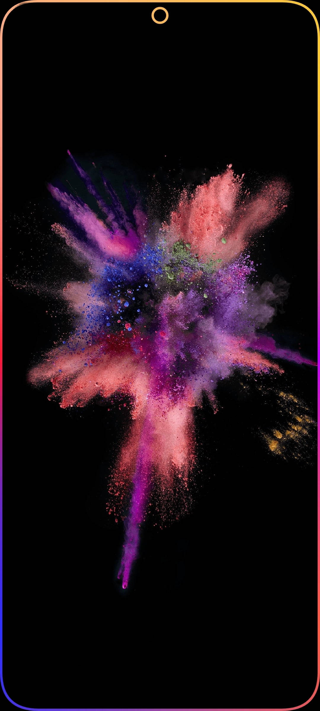 Explosión de Color con Agujero Central Fondos de pantalla