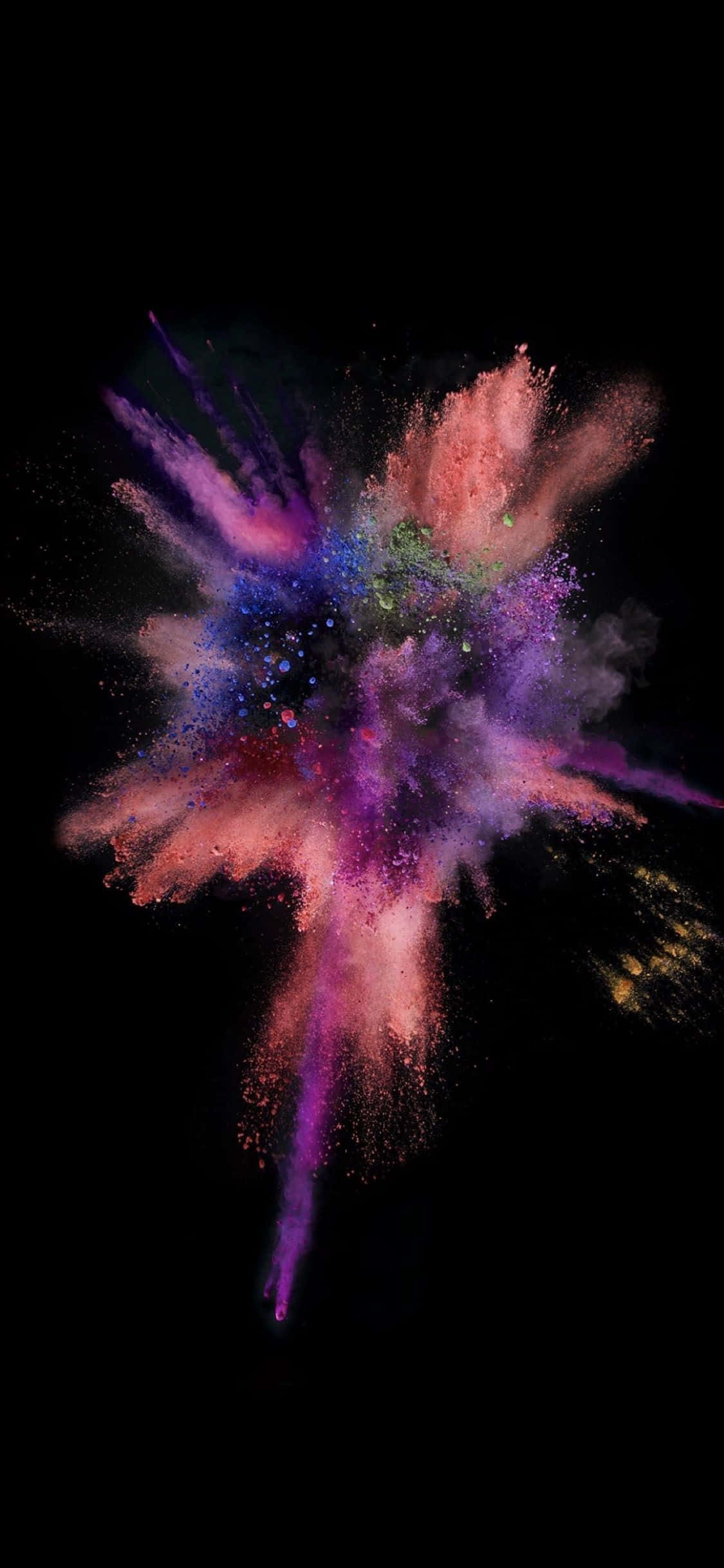 explosión de polvo colorido sobre fondo negro Fondos de pantalla
