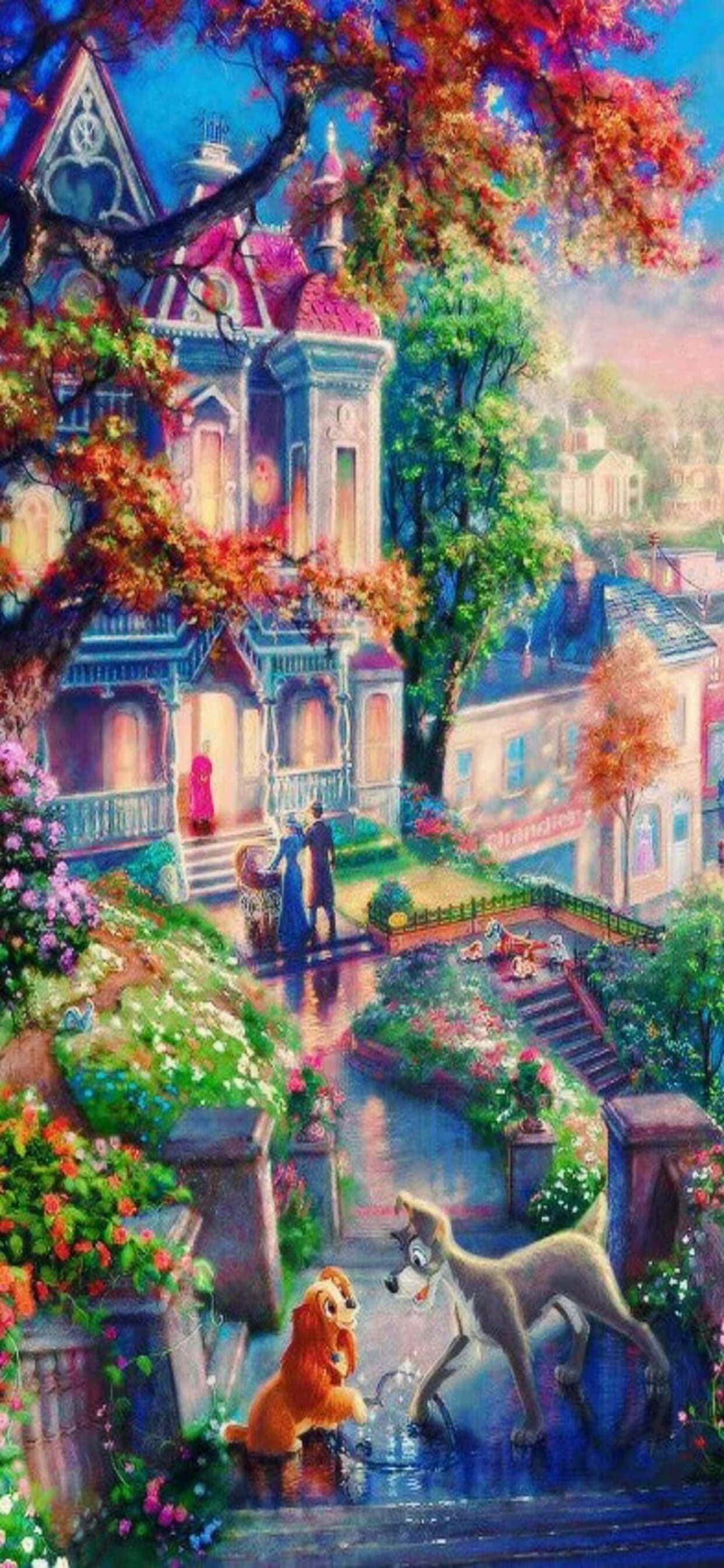 Expresa tu amor por Disney con este mágico fondo de pantalla para iPhone XS Max Fondos de pantalla