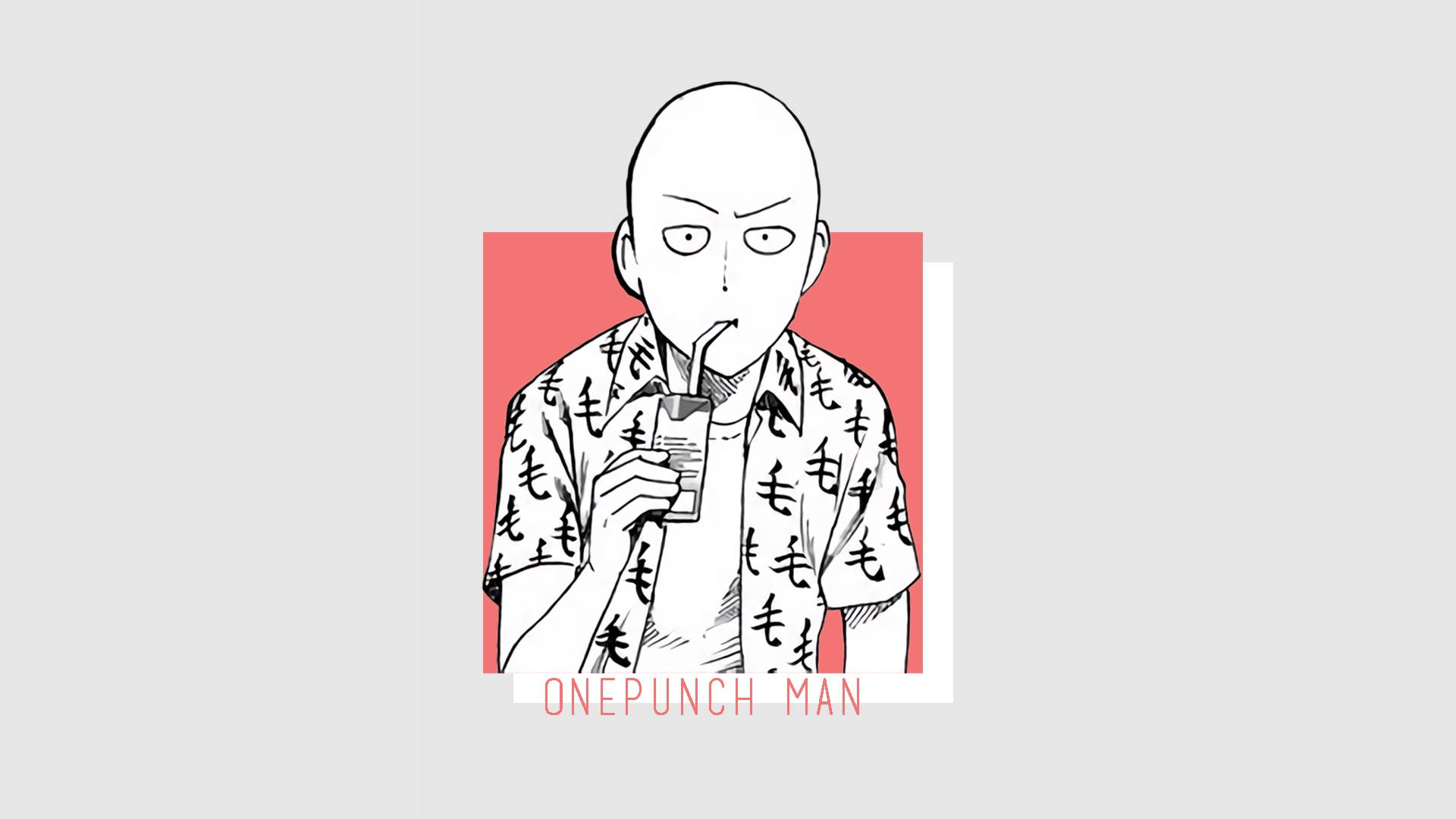 Expresión cómica de Saitama animado Fondos de pantalla