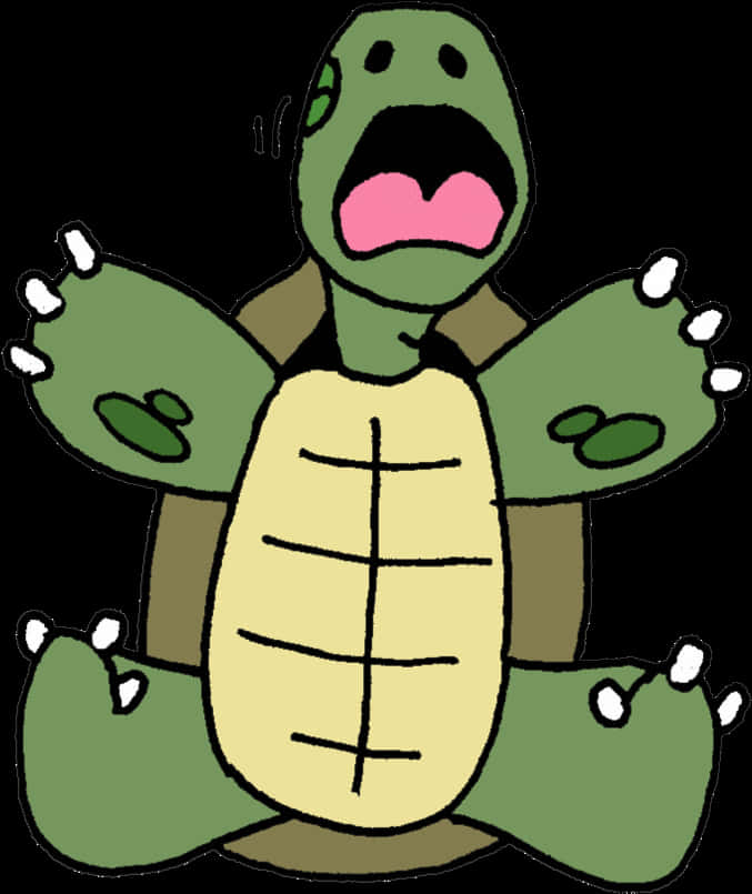 Expresión de tortuga caricaturesca sorprendida Fondos de pantalla