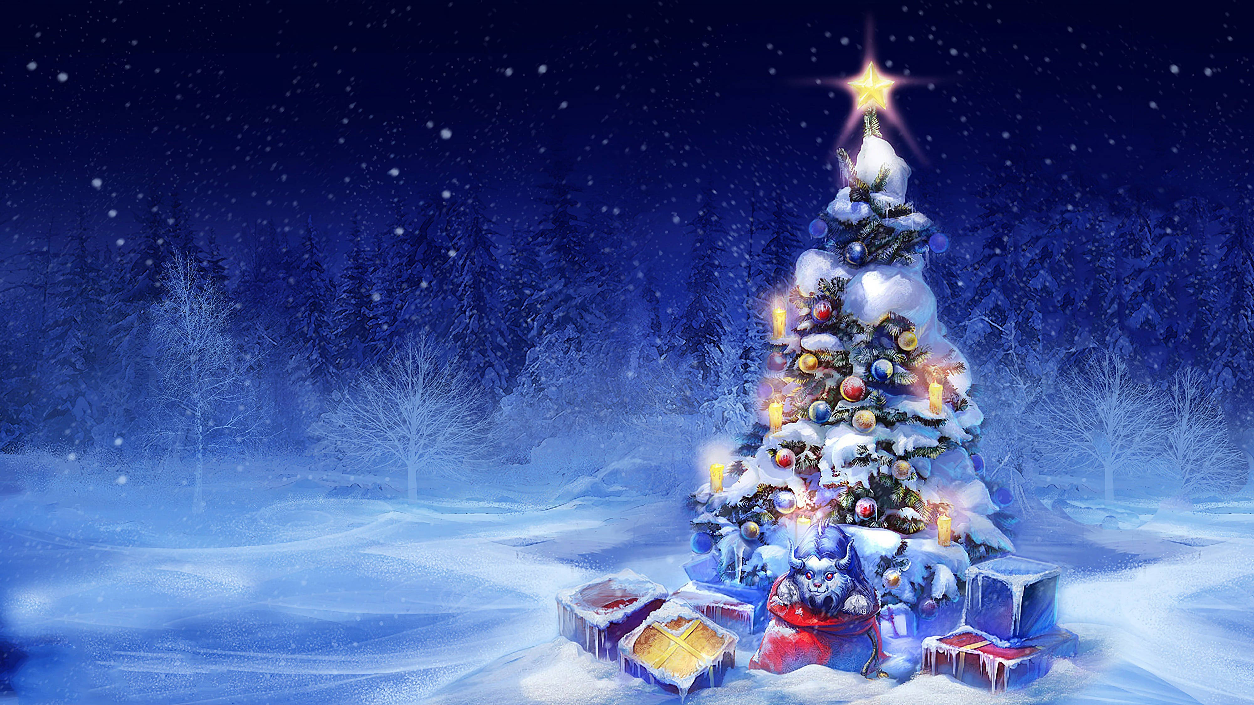 Exquisitos Regalos de Navidad en 4K Ultra HD Fondos de pantalla