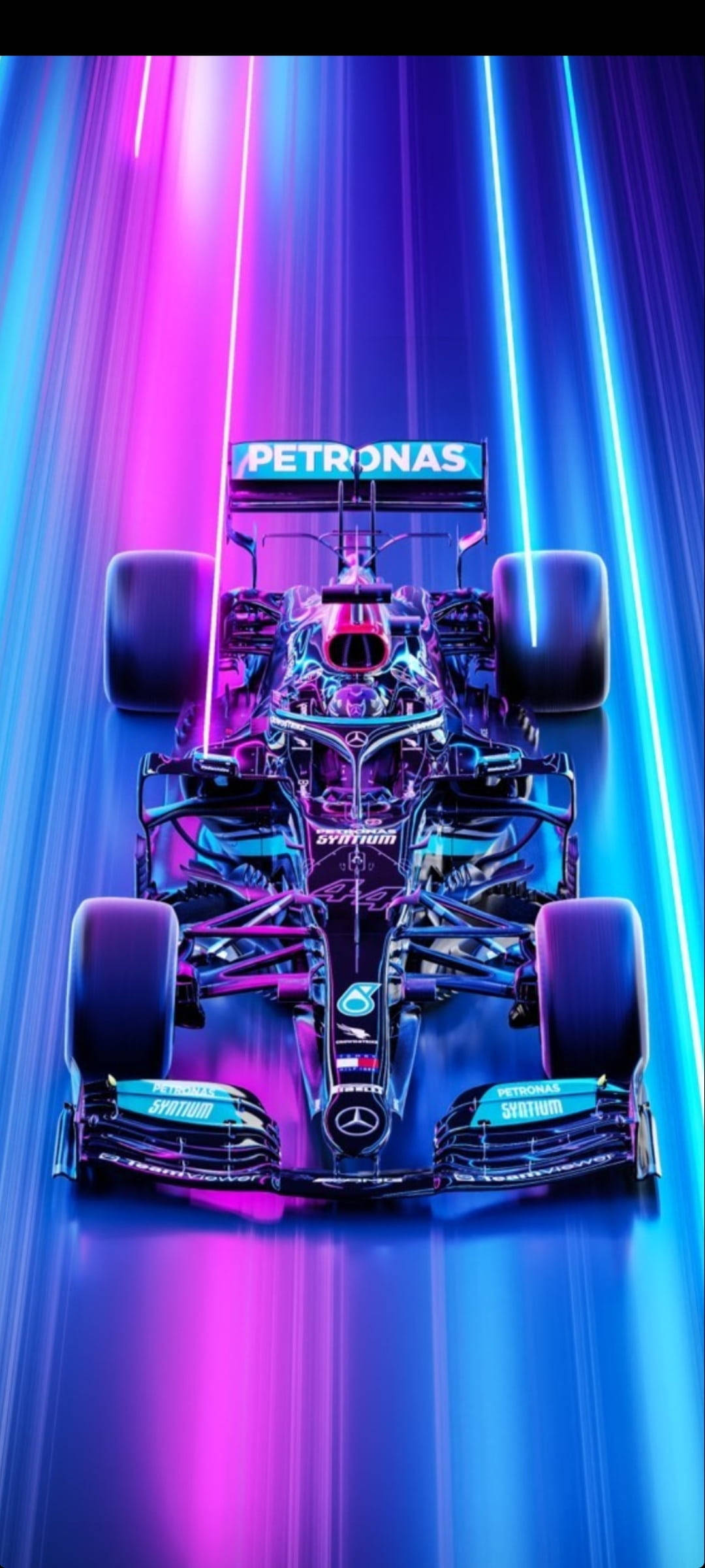 F1 AMG Petronas Neon Road para iPhone Fondos de pantalla