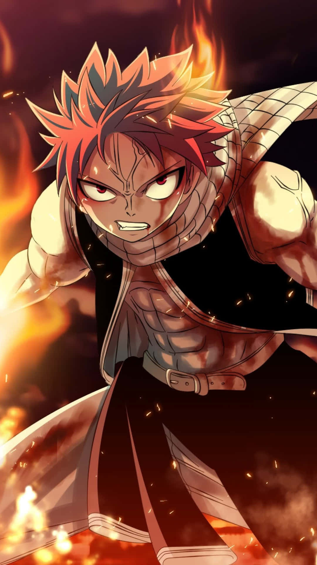 Fairy Tail Estética Natsu Dragneel Mirada Intensa Fondos de pantalla