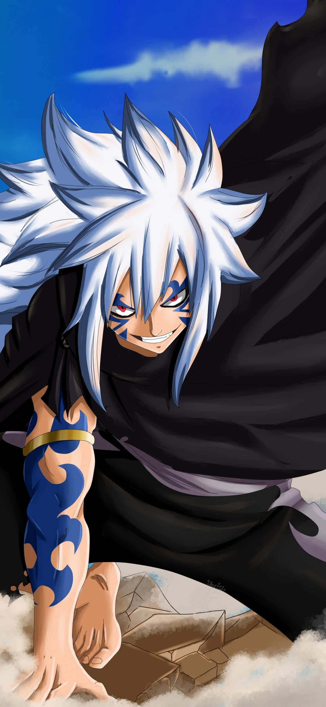 Fairy Tail iPhone Personaje Acnologia Sonriendo Fondos de pantalla