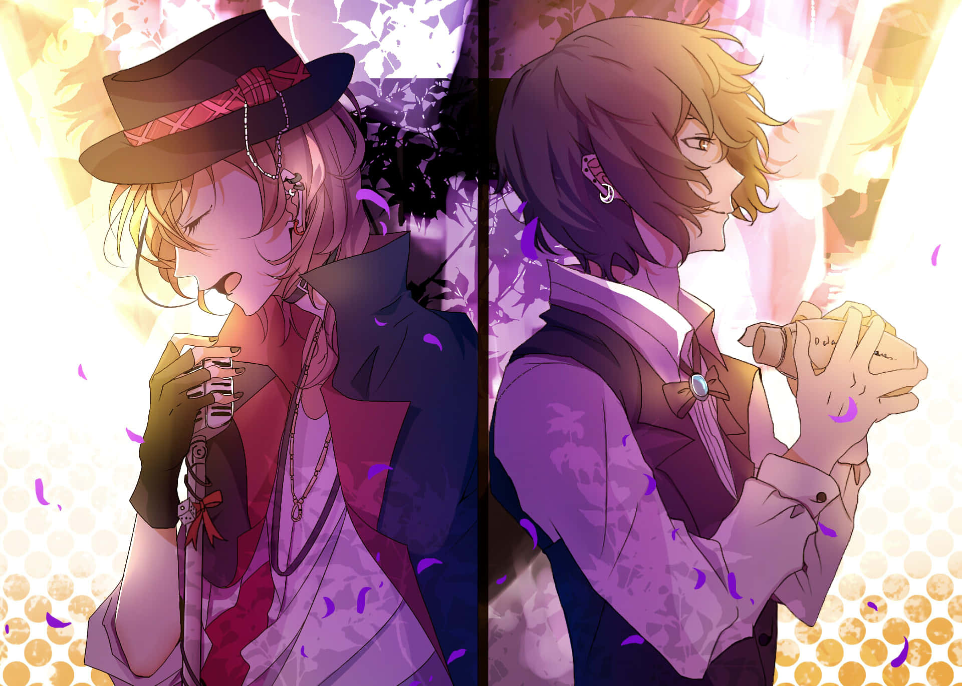 Fanart de Dazai Osamu y Chuuya Nakahara Fondos de pantalla