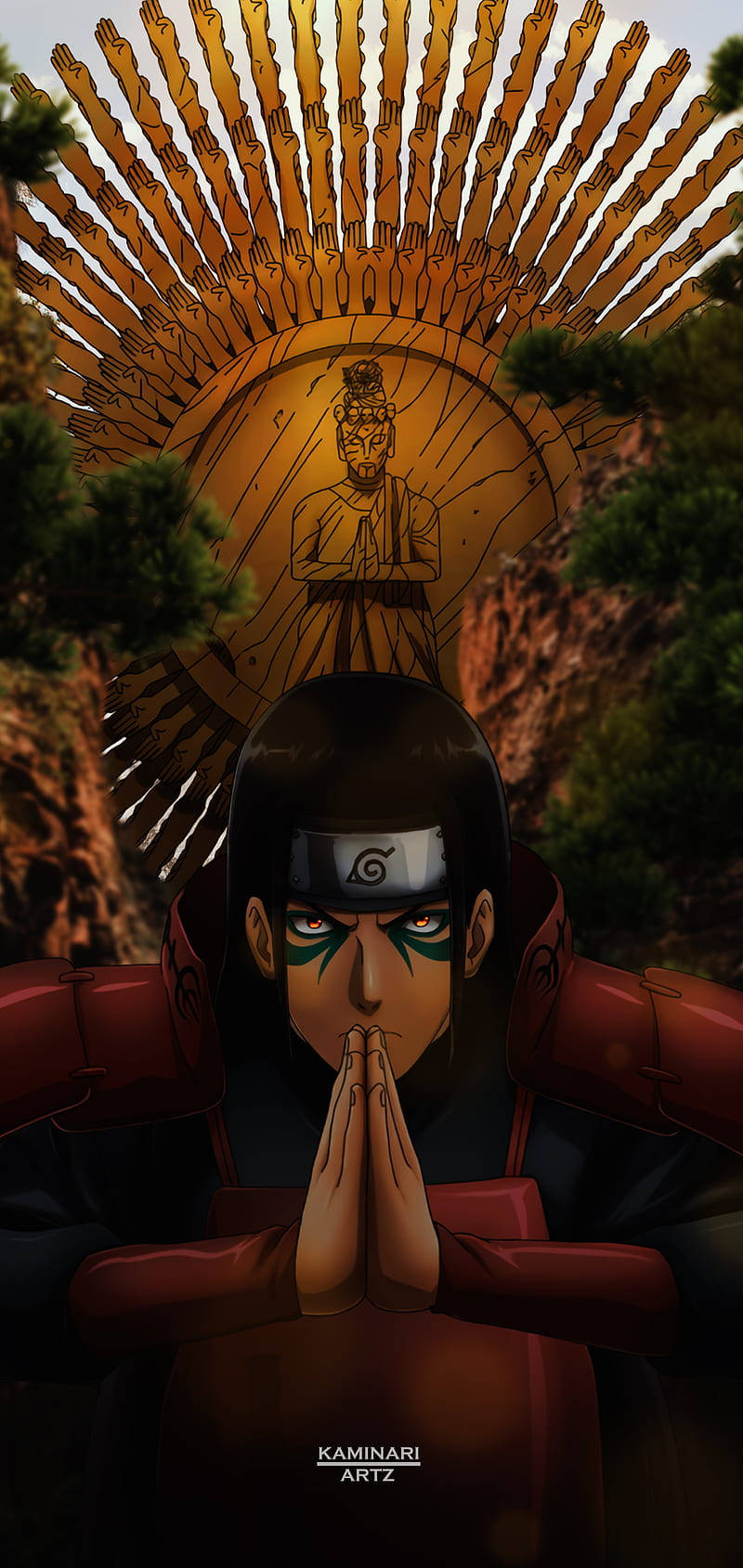 Fanart intenso de Hashirama para celular Fondos de pantalla