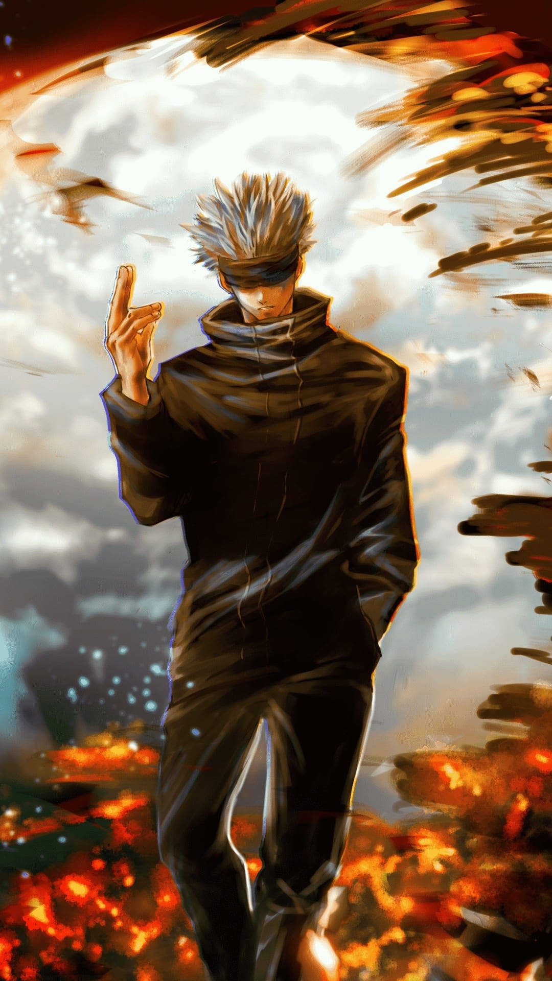 Fanart Misterioso de Satoru Gojo para Celular de Jujutsu Kaisen Fondos de pantalla