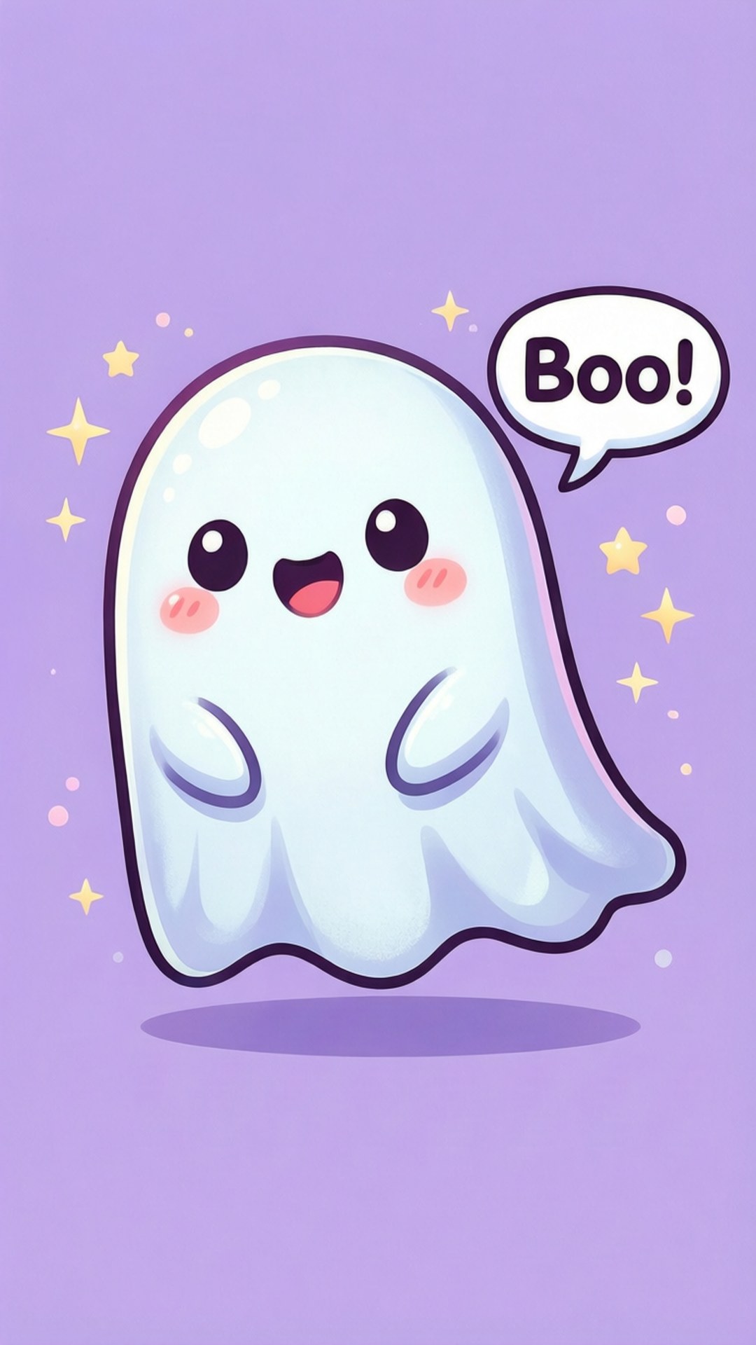 Fantasma Kawaii Boo Fondos de pantalla