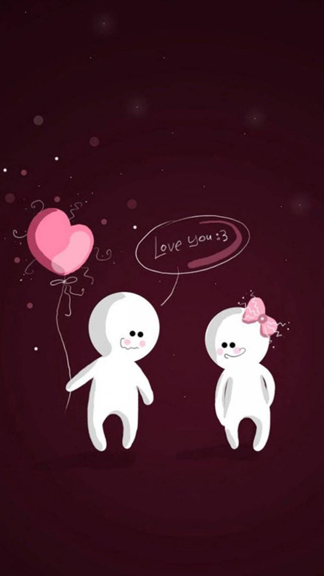 Fantasmas Enamorados Lindos para iPhone Fondos de pantalla