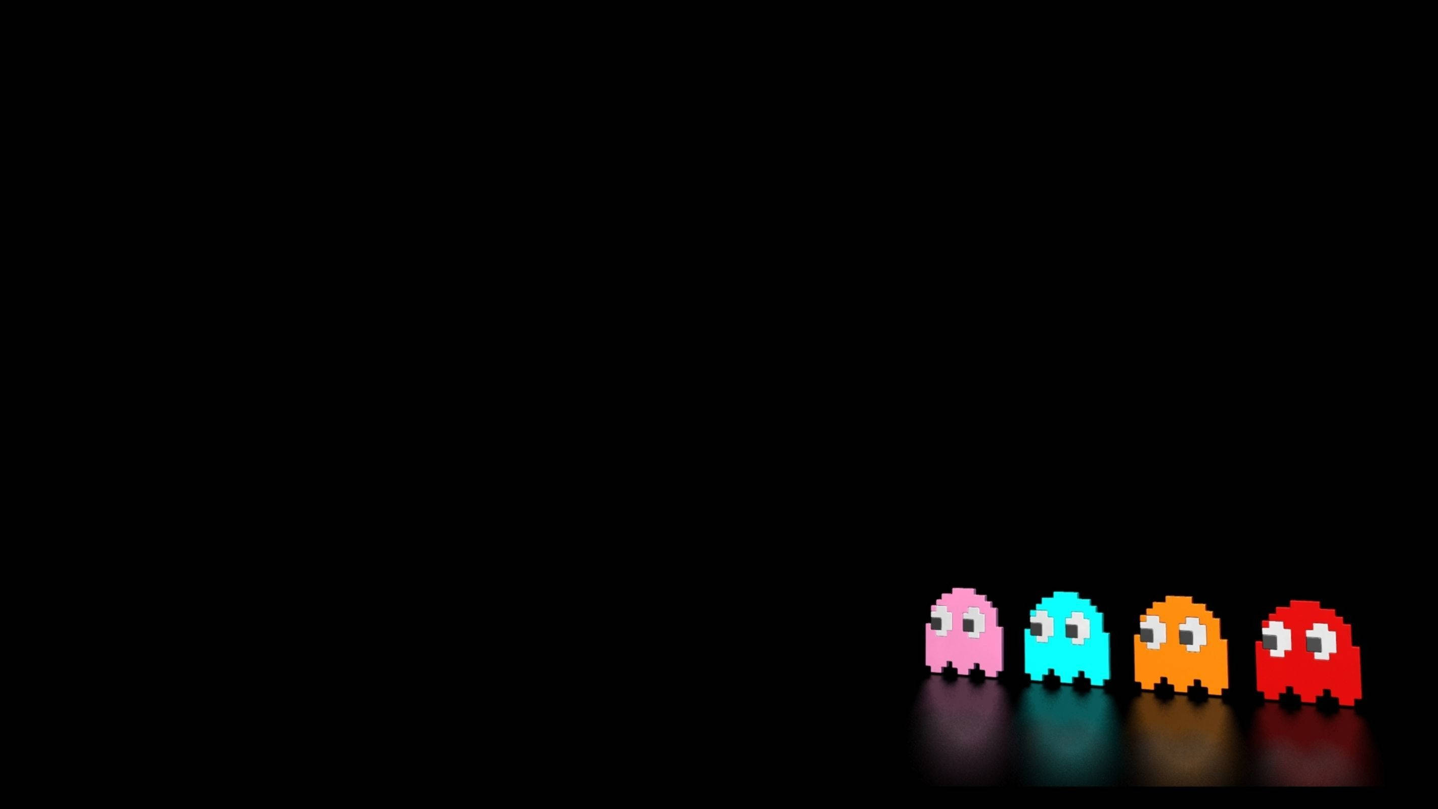 Fantasmas Retro Estéticos de Pac-Man Fondos de pantalla
