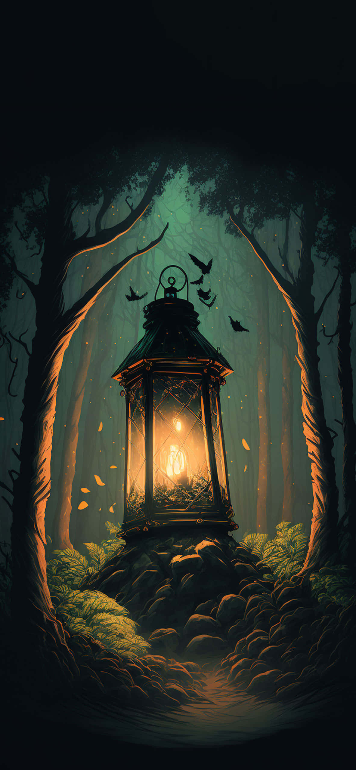Farol Brillante en la Noche Fondos de pantalla