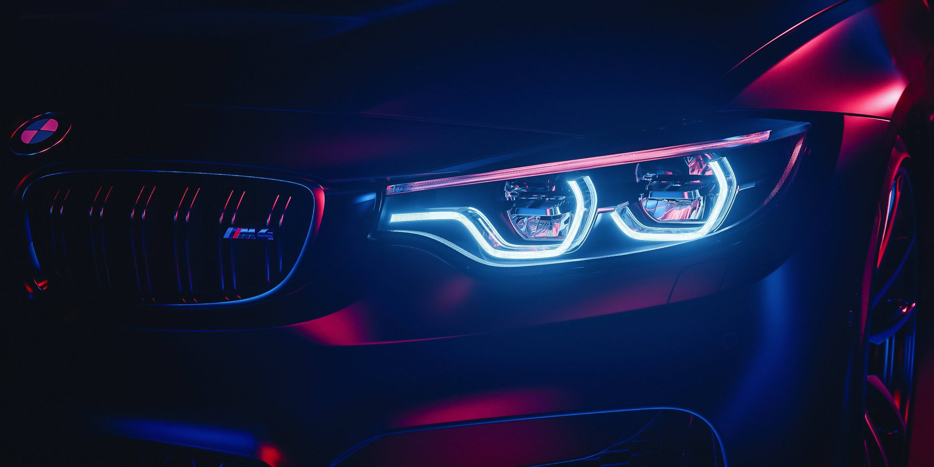 Faros BMW M4 Full HD Fondos de pantalla