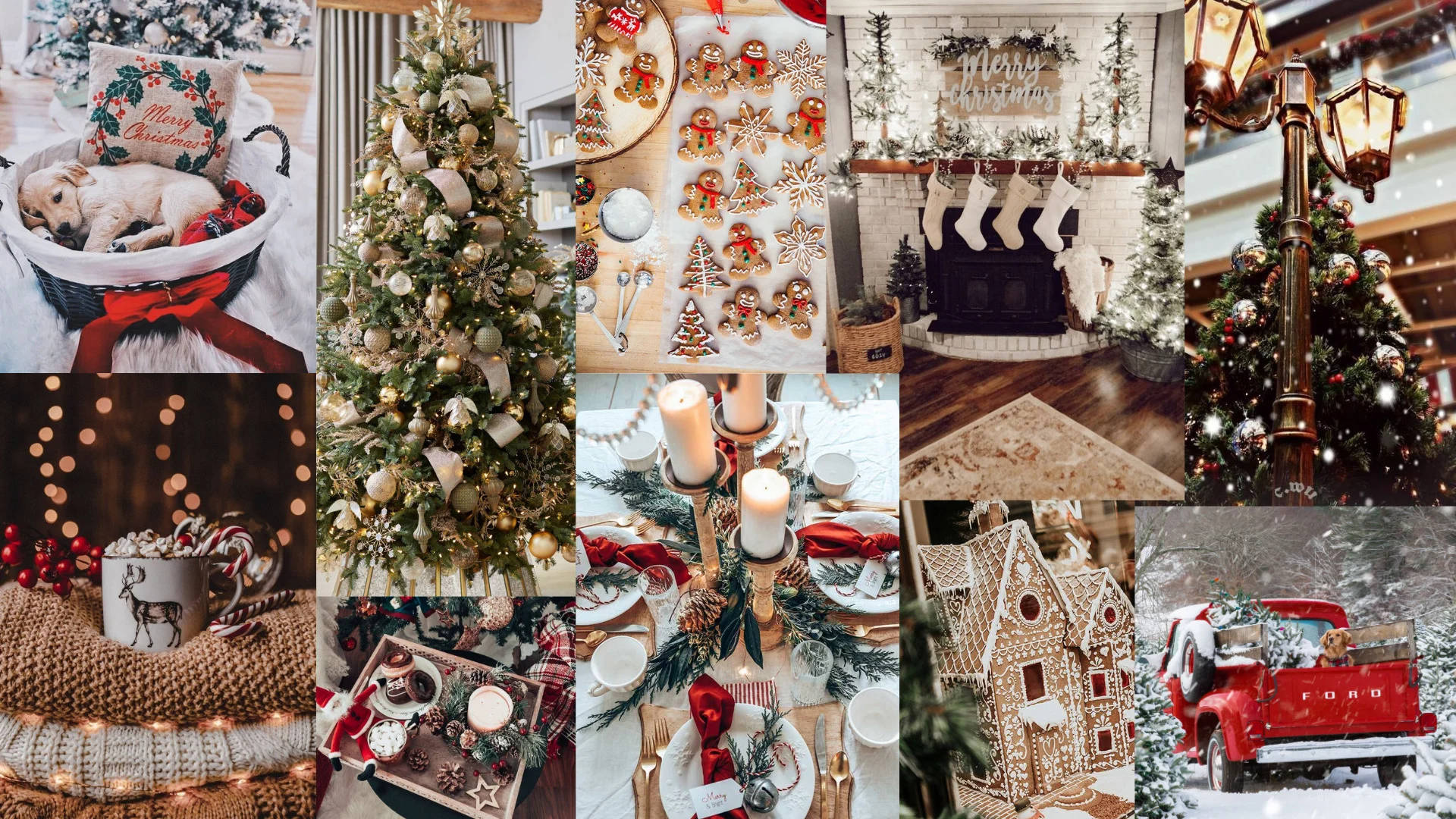 Fascinante Collage Navideño Fondos de pantalla