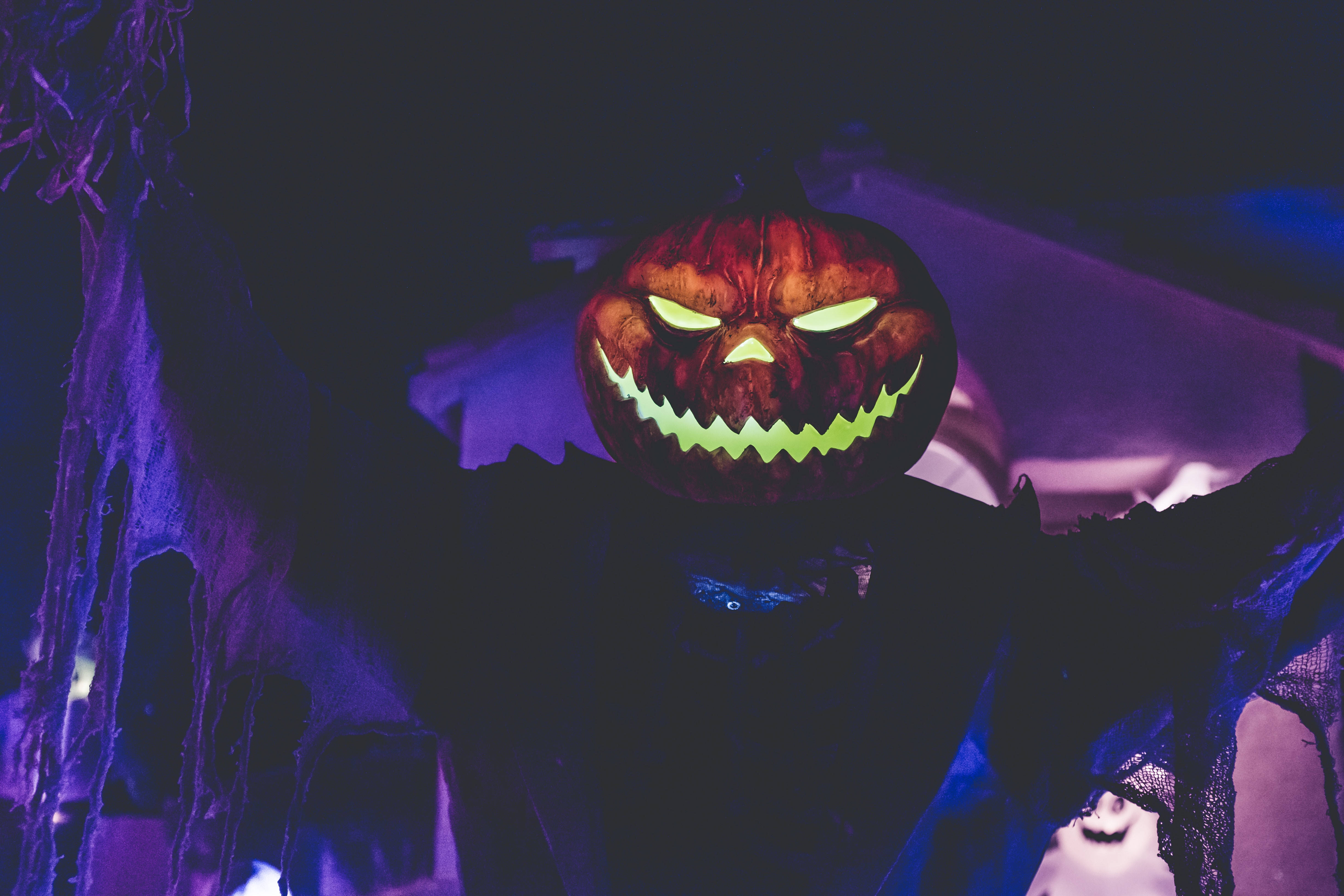 Feliz Cabeza de Calabaza para Halloween Fondos de pantalla