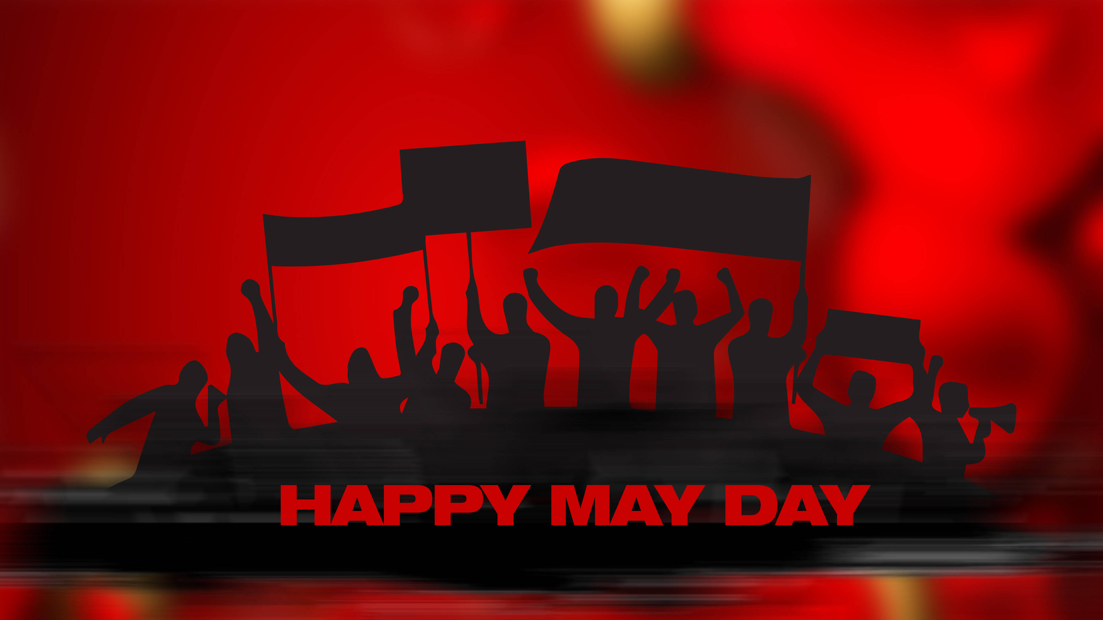 Feliz Celebración del Primero de Mayo Fondos de pantalla