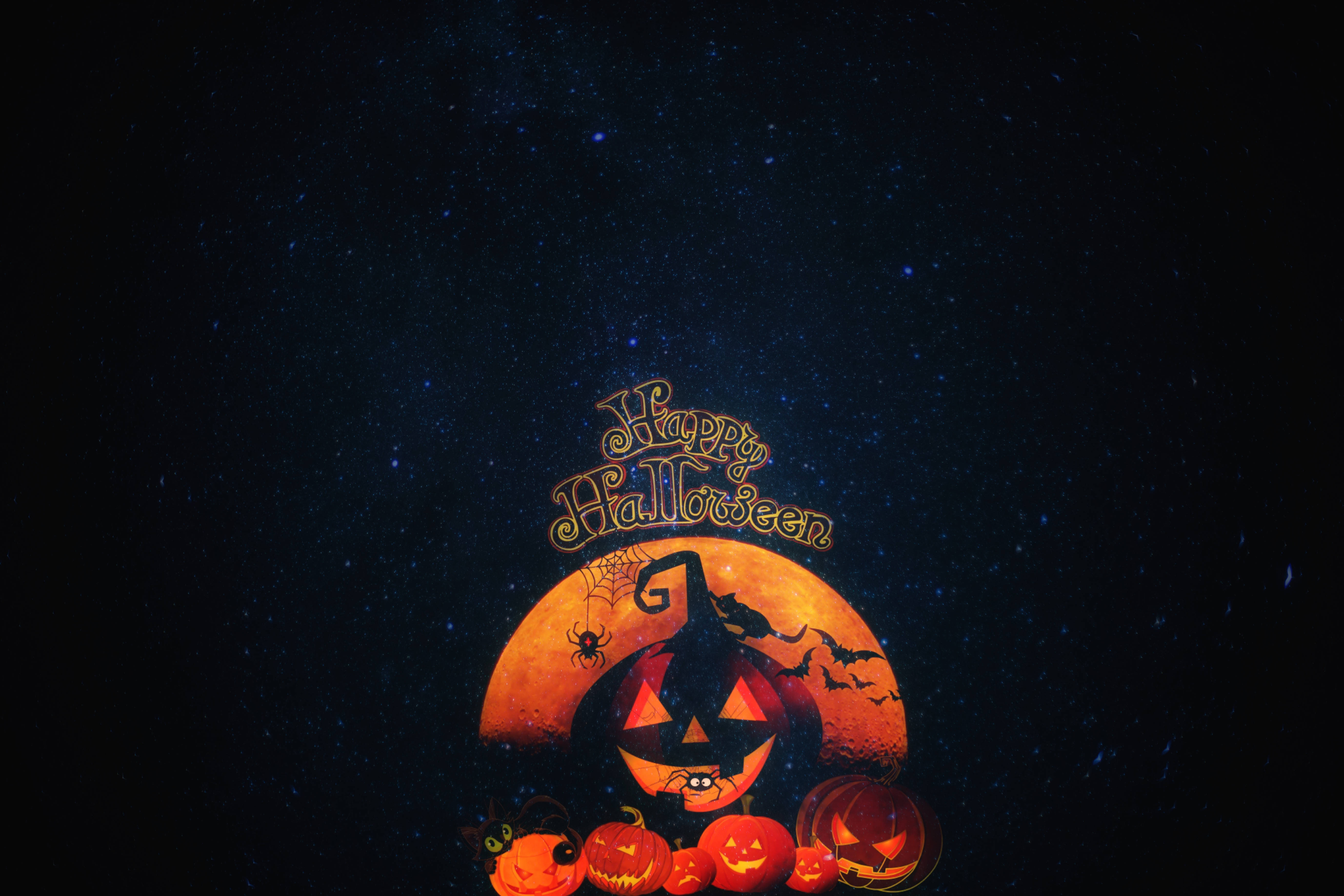 Feliz Halloween Calabazas Fondos de pantalla