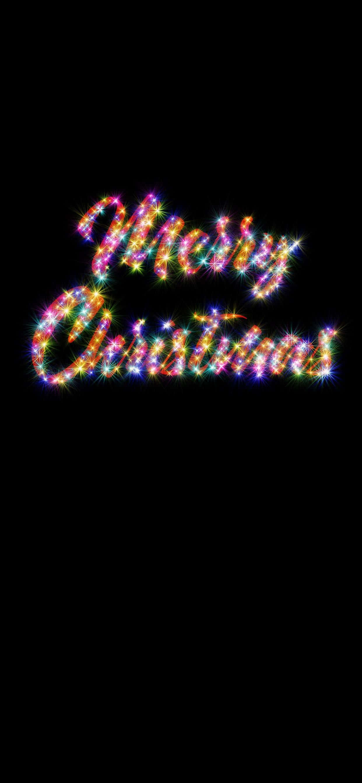 Feliz Navidad texto sobre fondo negro Fondos de pantalla