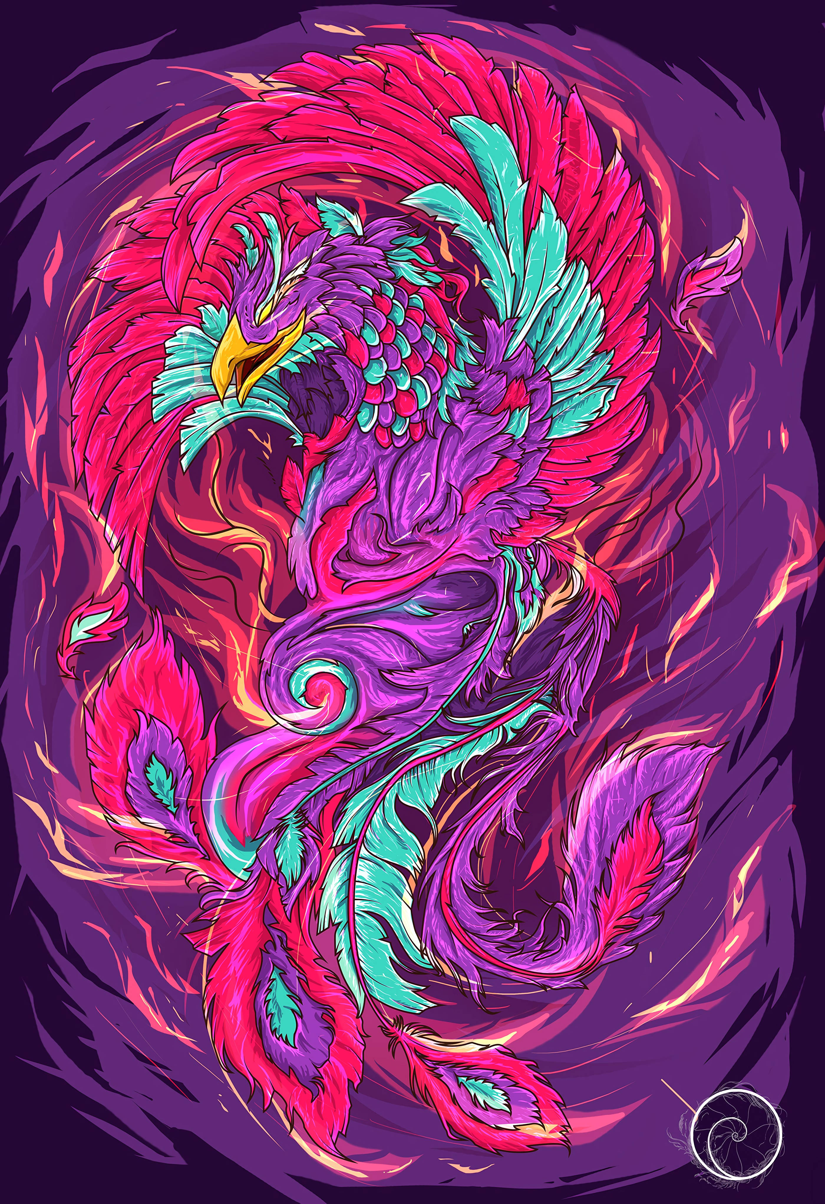 “Fénix renaciendo de las cenizas” Fondos de pantalla