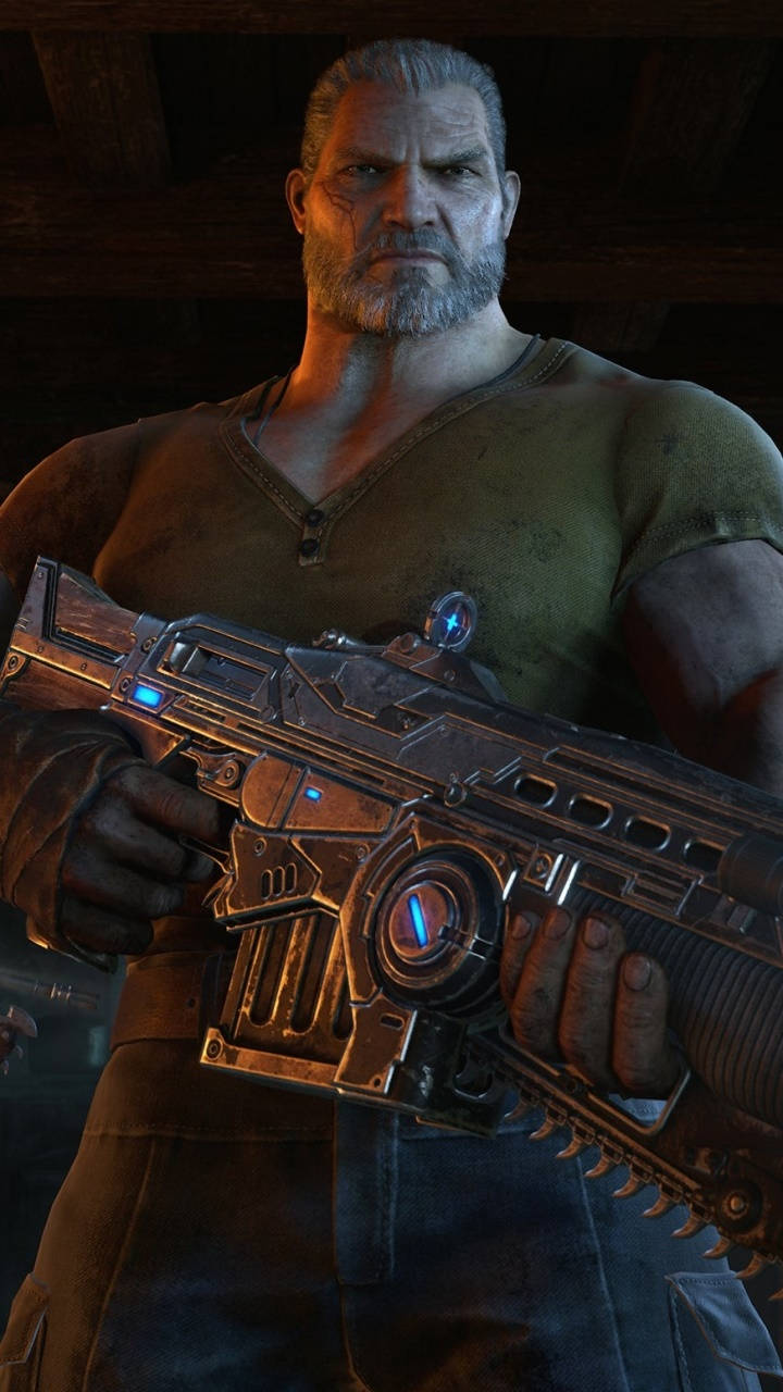 Fenix sosteniendo arma Gears 5 teléfono Fondos de pantalla