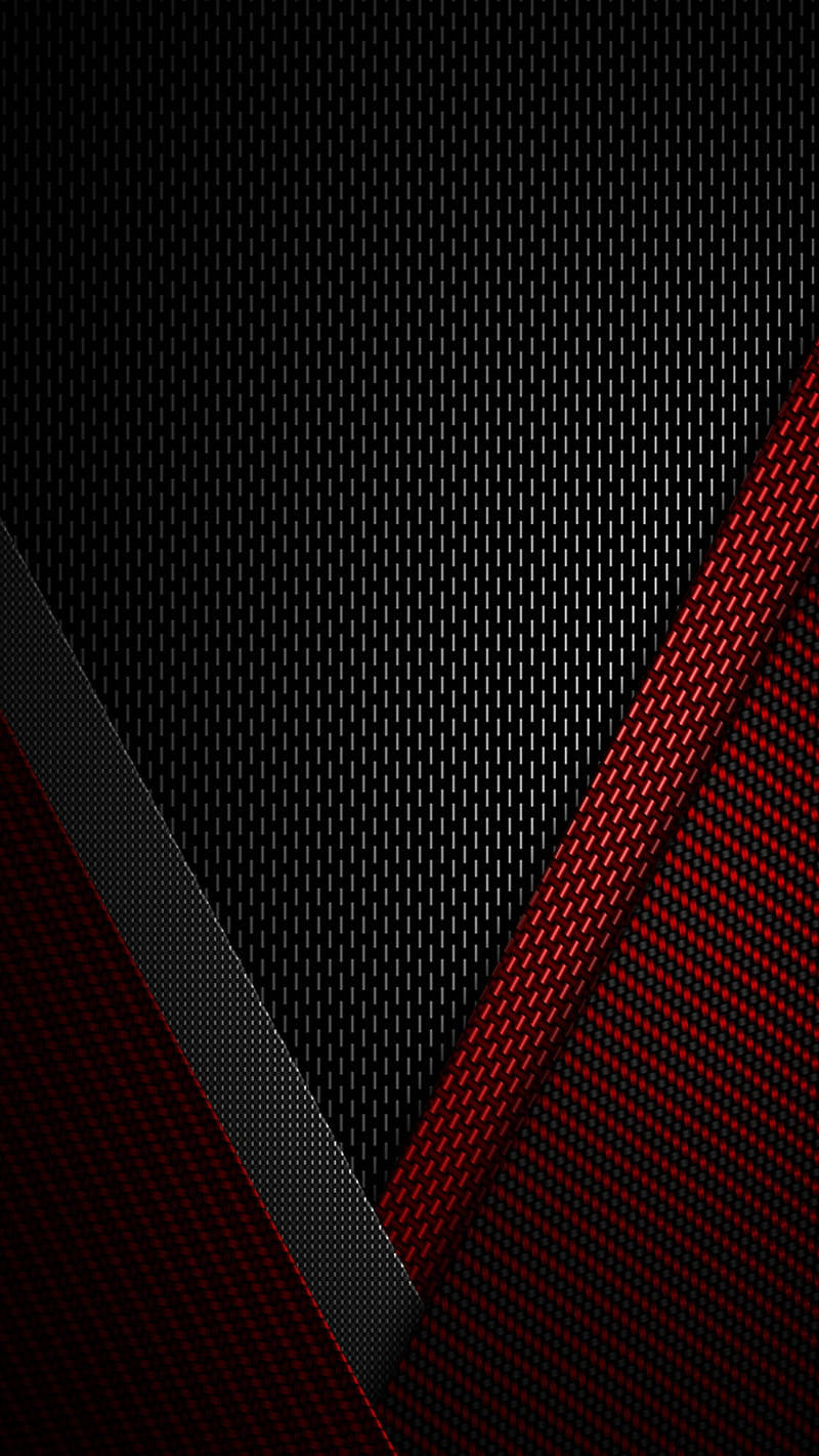 Fibra de carbono negra y roja en 4K Fondos de pantalla