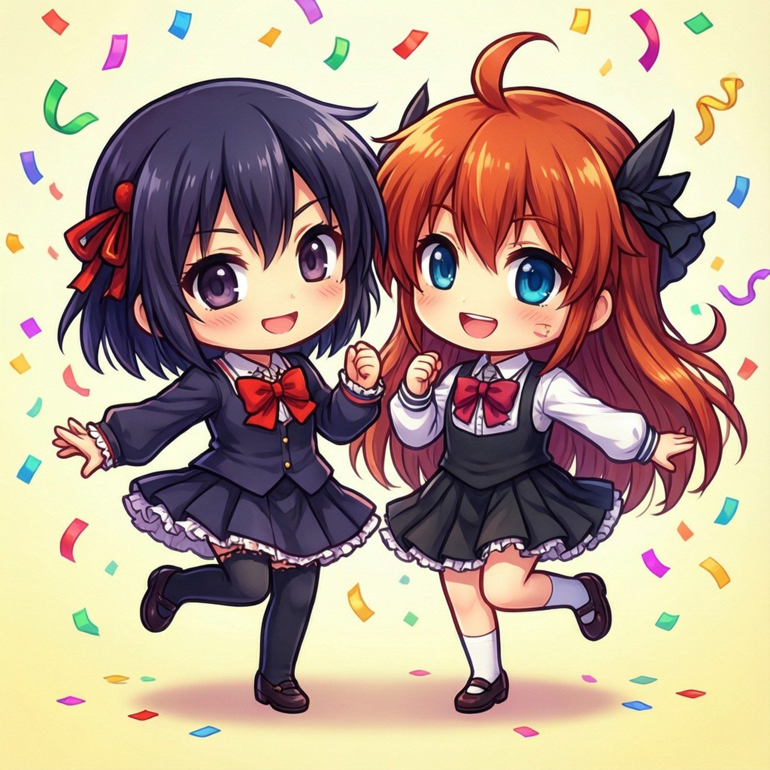 Fiesta Chibi de Baile Fondos de pantalla