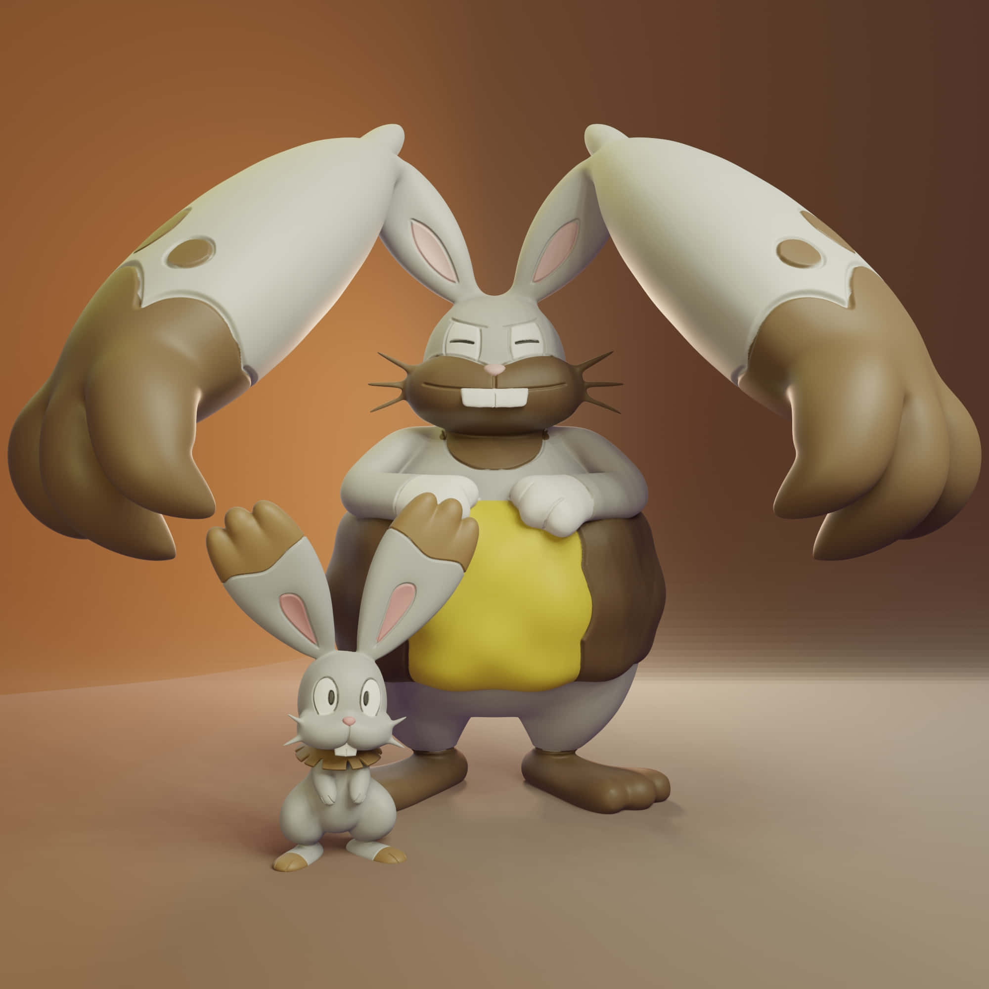 Figuras de Diggersby y Bunnelby Fondos de pantalla