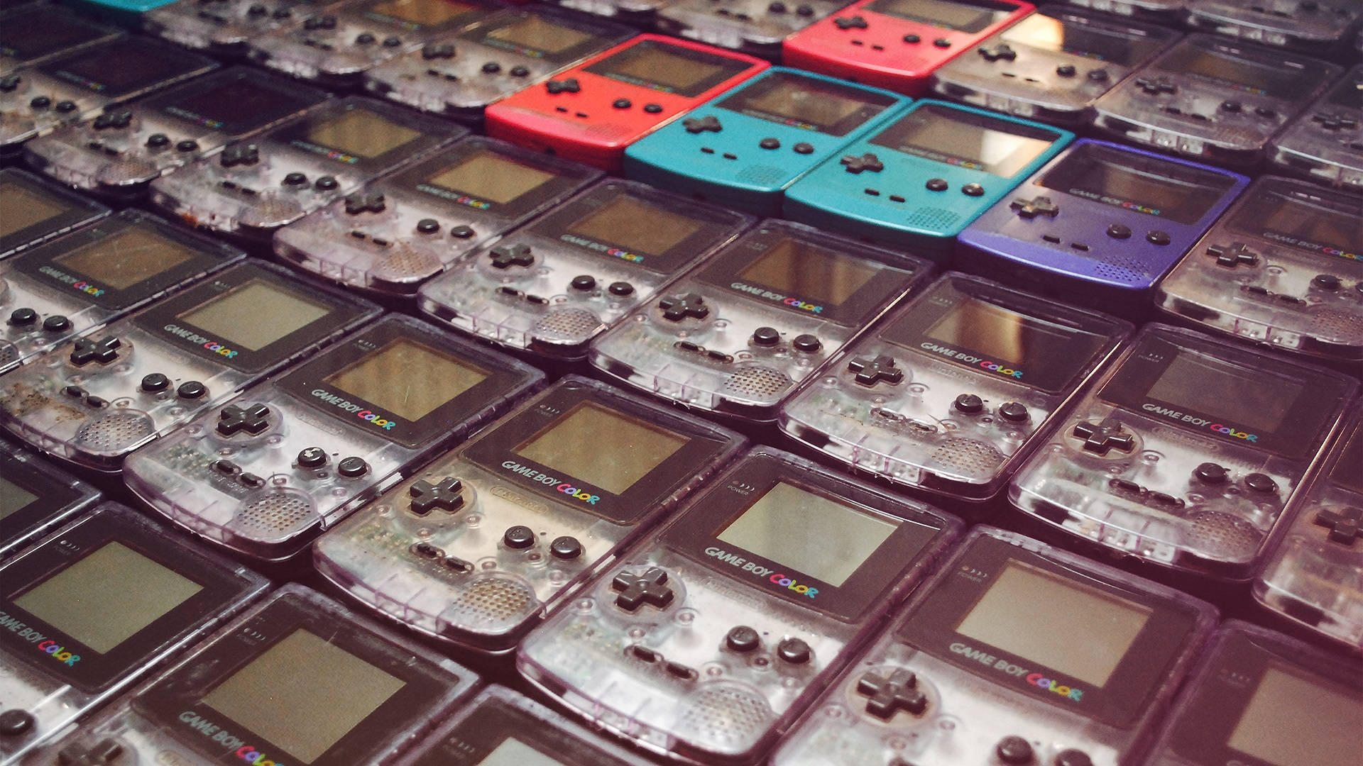 Filas de modelos de Game Boy Color Fondos de pantalla