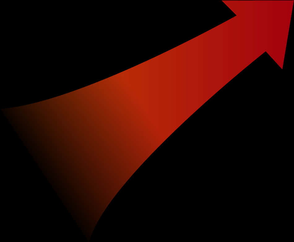 Flecha roja degradada sobre fondo negro Fondos de pantalla