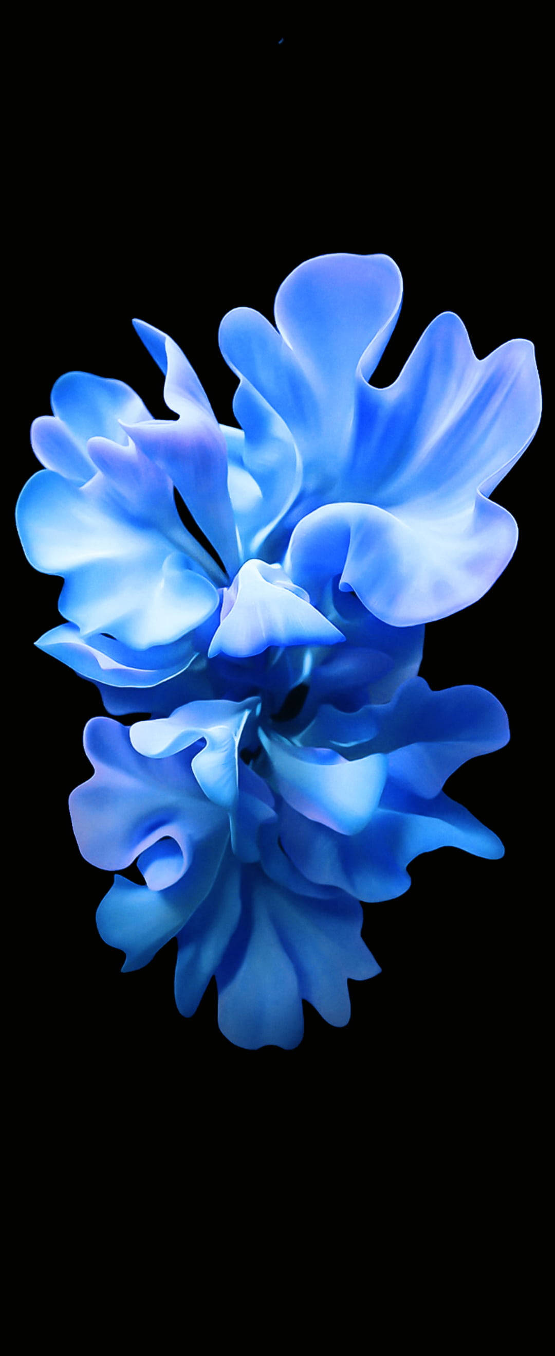 Flor Azul Cristalina para Samsung S20 FE Fondos de pantalla