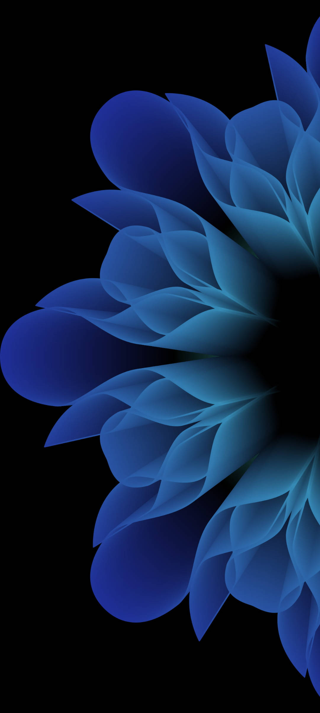 Flor azul opaca original iPhone 7 Fondos de pantalla