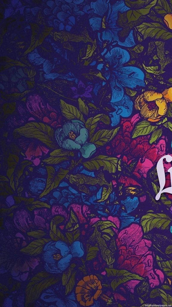 Flor Graffiti Floral iPhone Fondos de pantalla