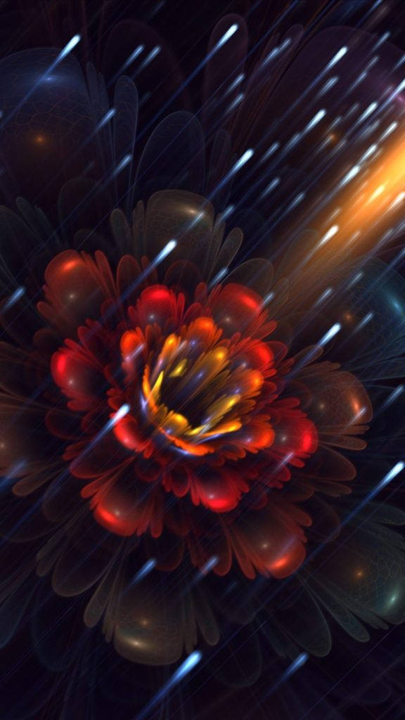 Flor Roja Abstracta de iPhone Fondos de pantalla