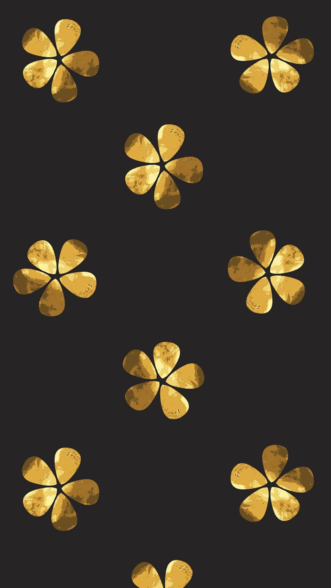 Flores Doradas Estéticas Fondos de pantalla