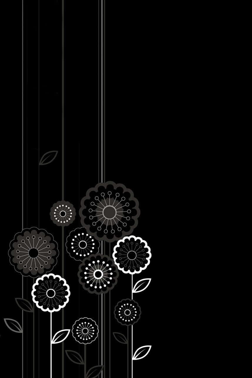 Flores lindas oscuras para iPad Fondos de pantalla