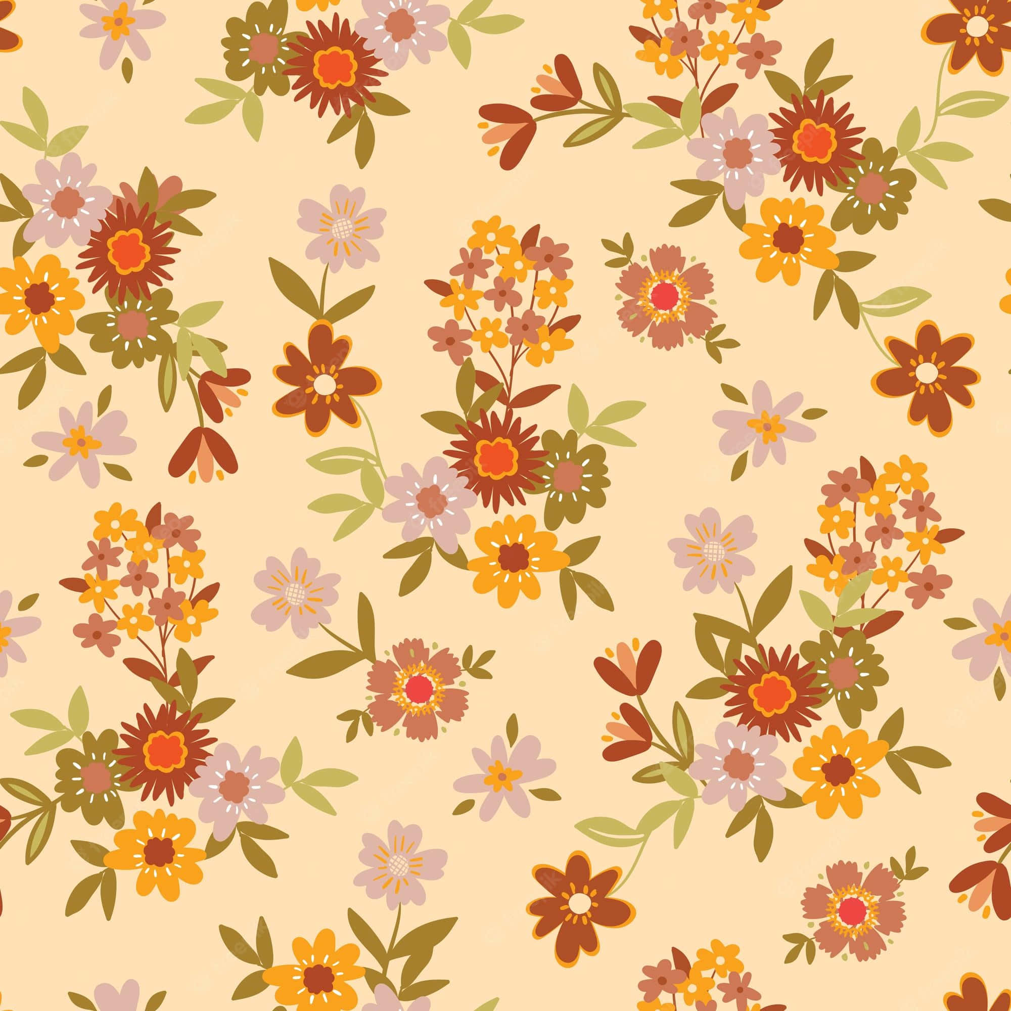 Flores Pastel Estética Hippie Vintage Fondos de pantalla