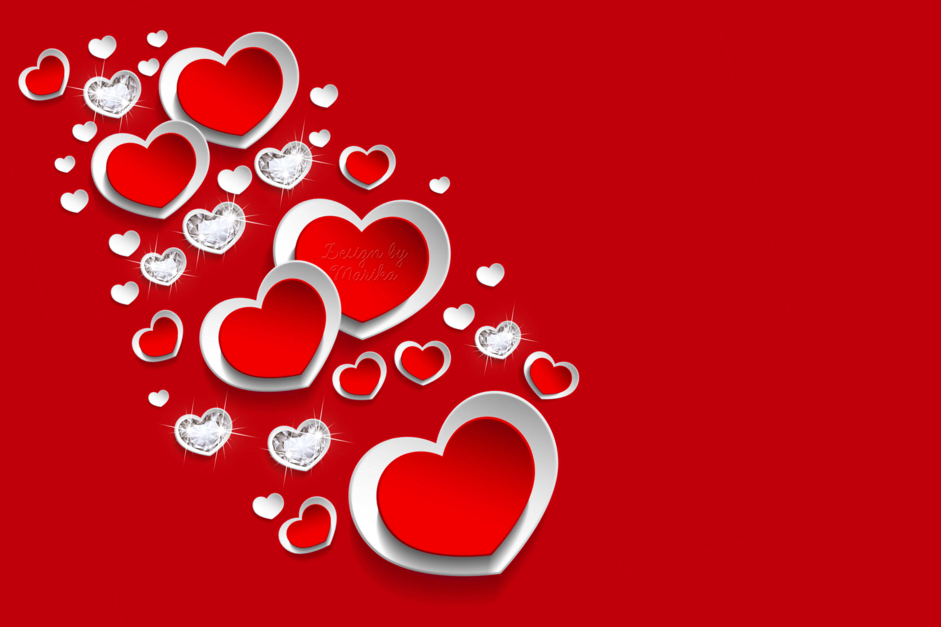 Flujo de Corazones Increíble Fondos de pantalla