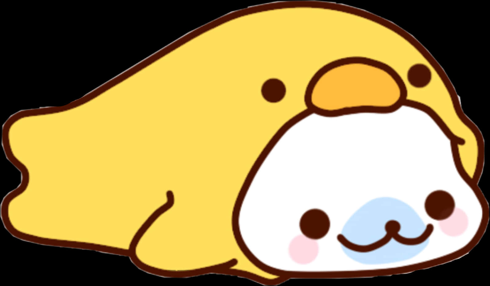 Foca Kawaii Acostada.PNG Fondos de pantalla