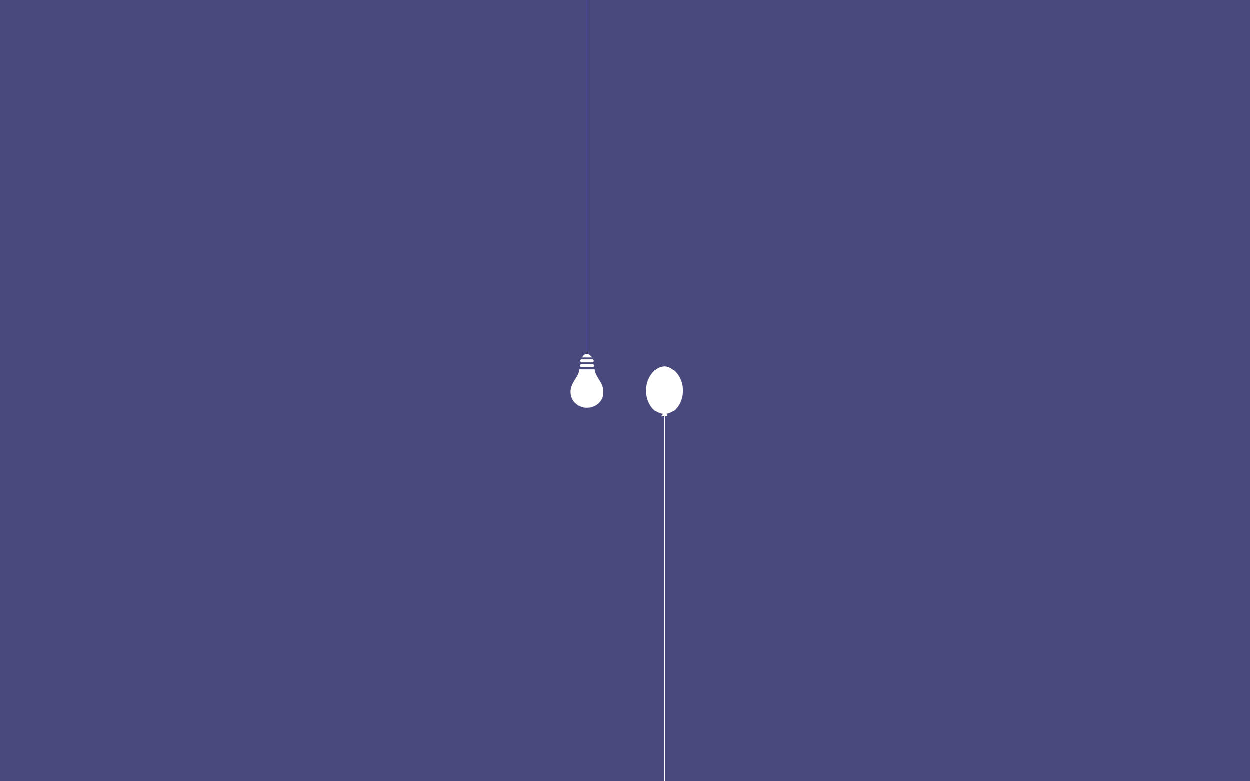 Foco y globo minimalista estético para laptop Fondos de pantalla