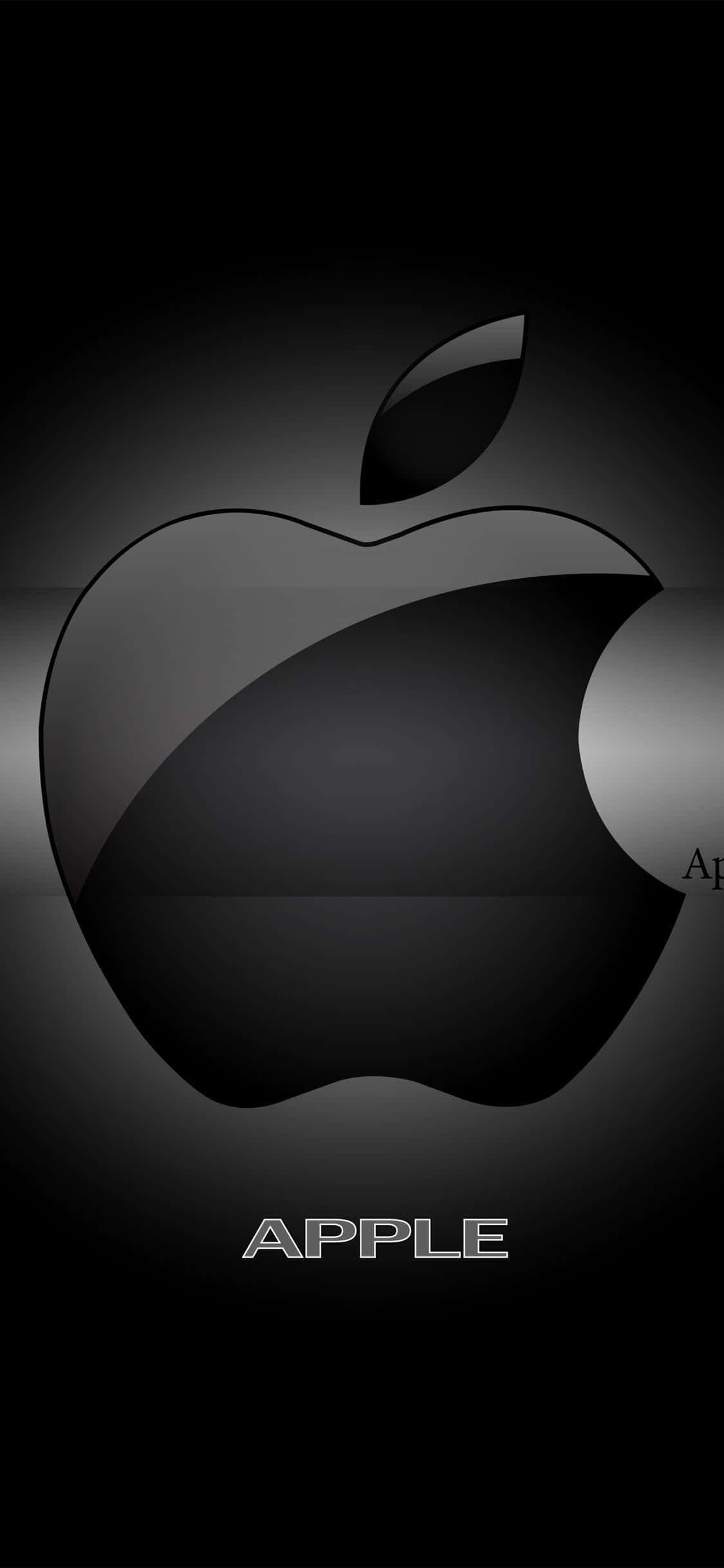 Fondo 3D Pixel 3 con Logo de Apple Negro Fondos de pantalla