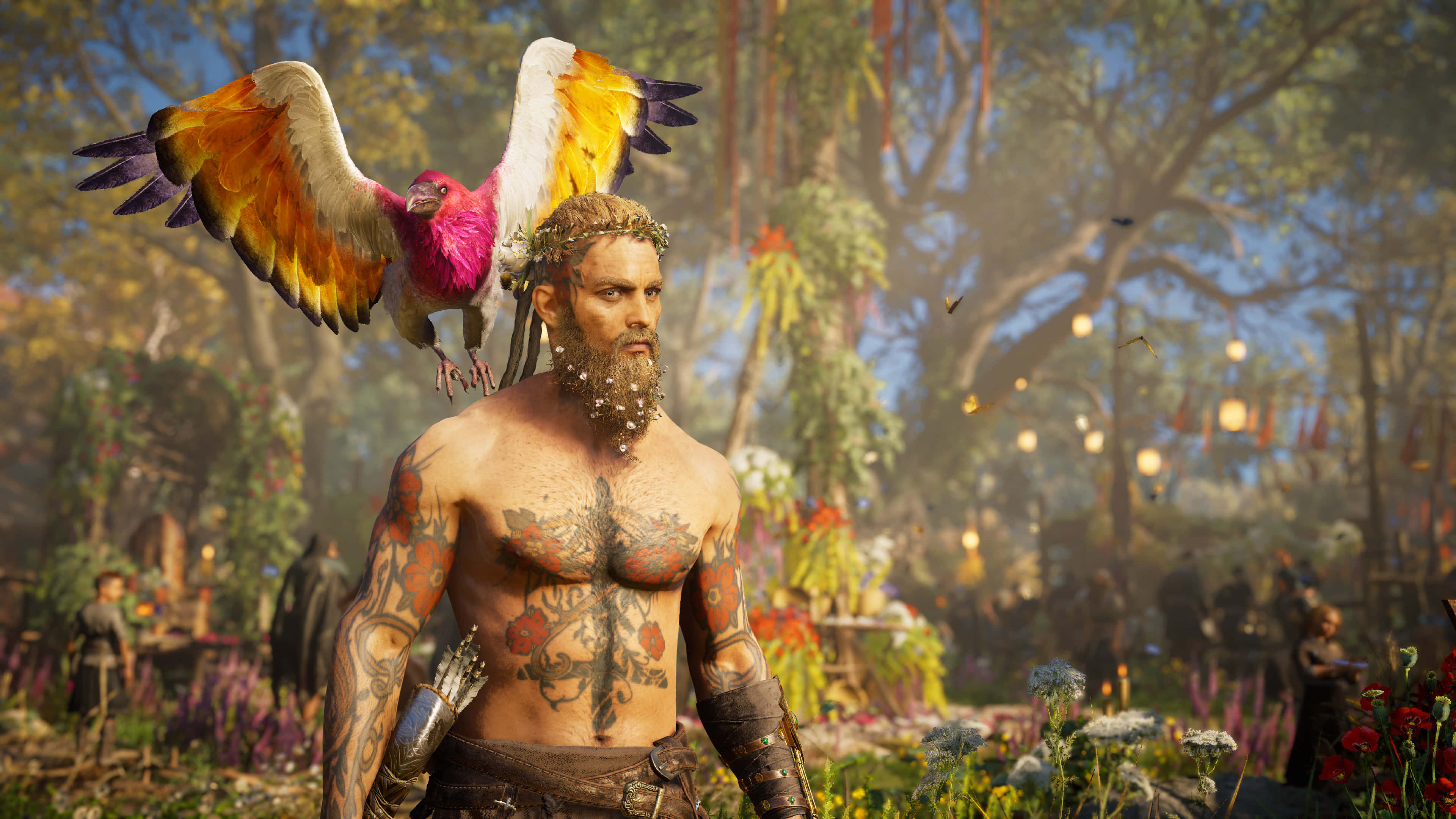 Fondo 4K de Assassin's Creed Valhalla: Festival de Ostara Fondos de pantalla