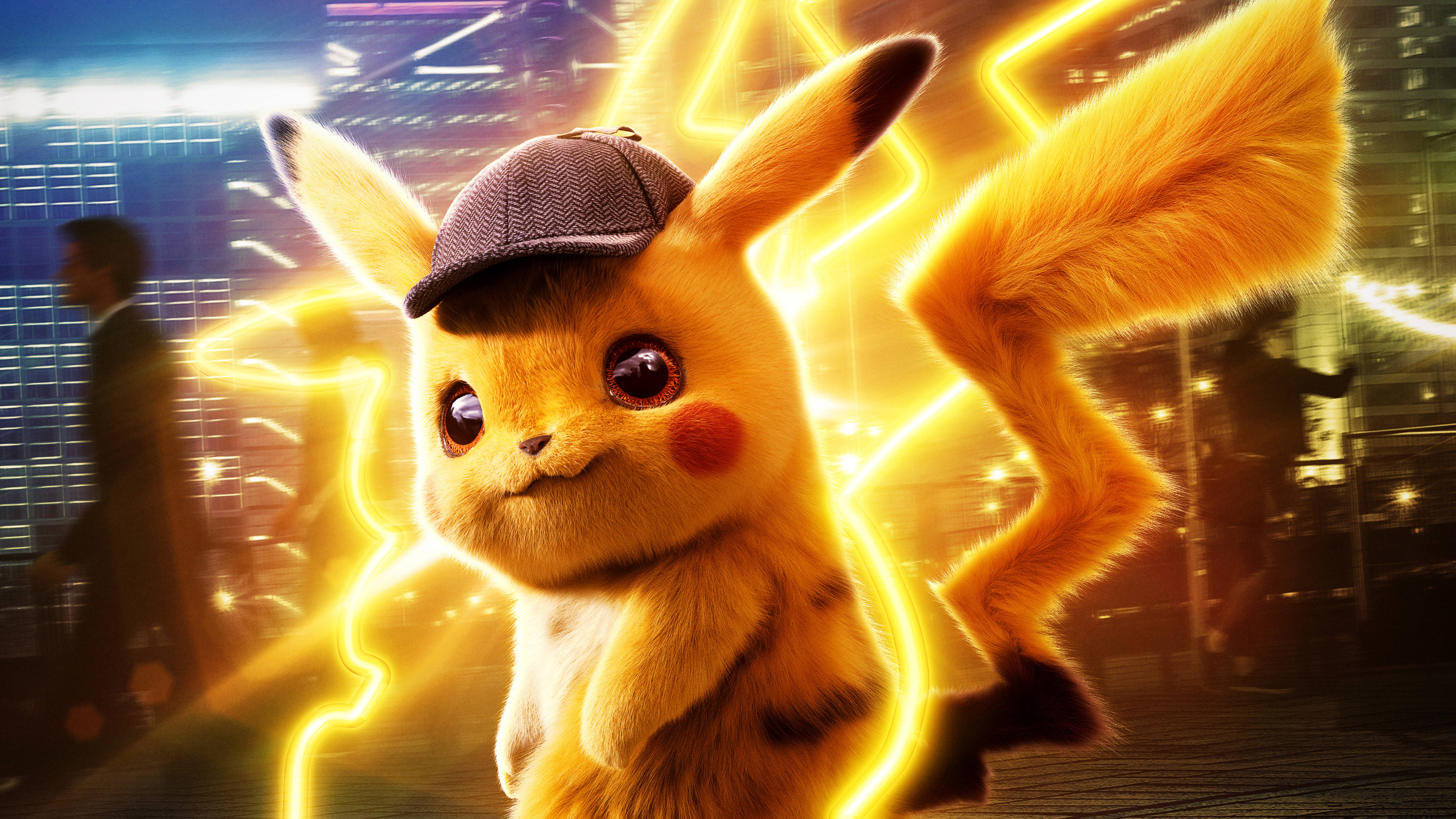 Fondo 4K de Detective Pikachu Fondos de pantalla
