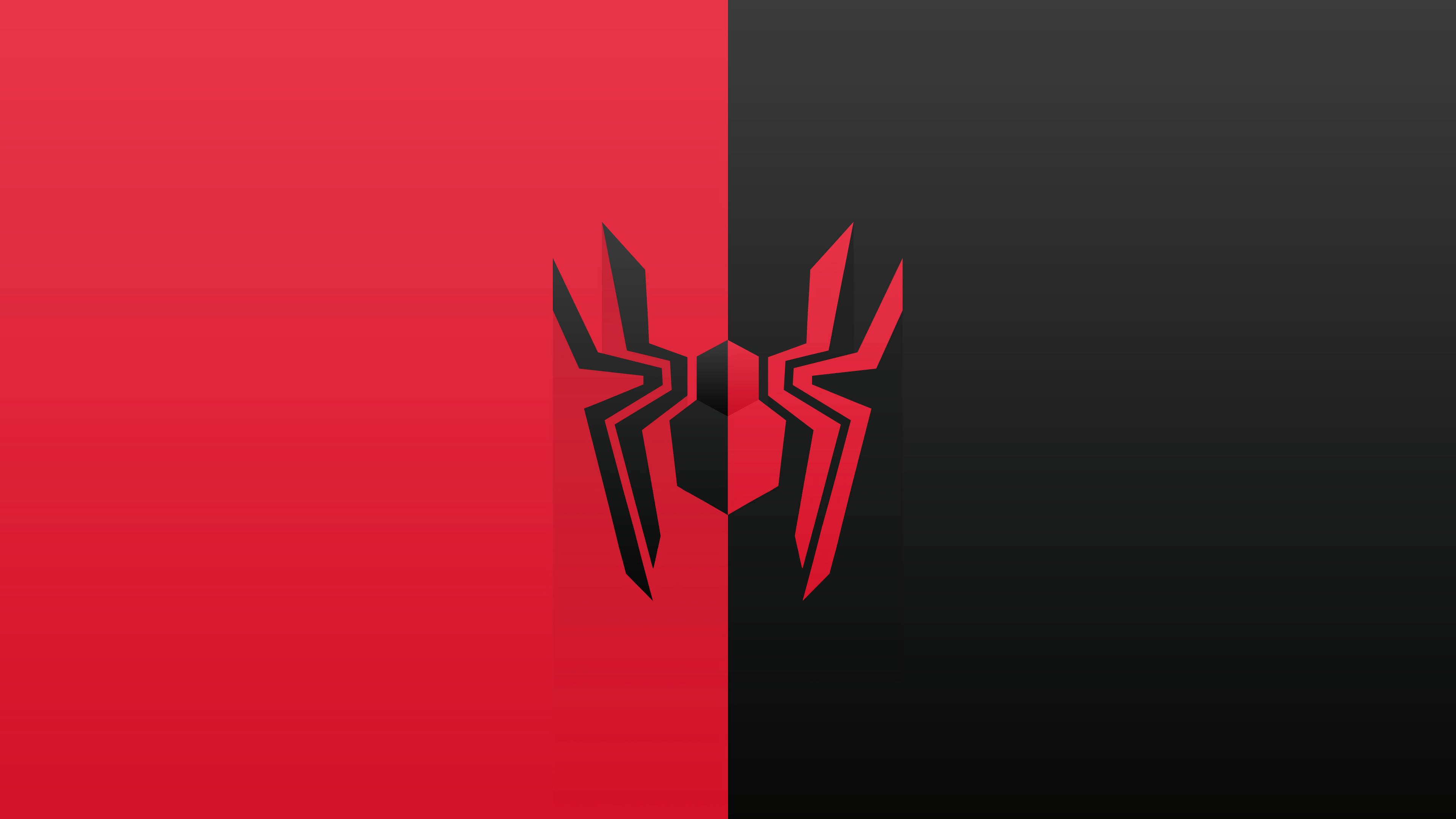 Fondo 4K Negro y Rojo de Spider-Man Fondos de pantalla
