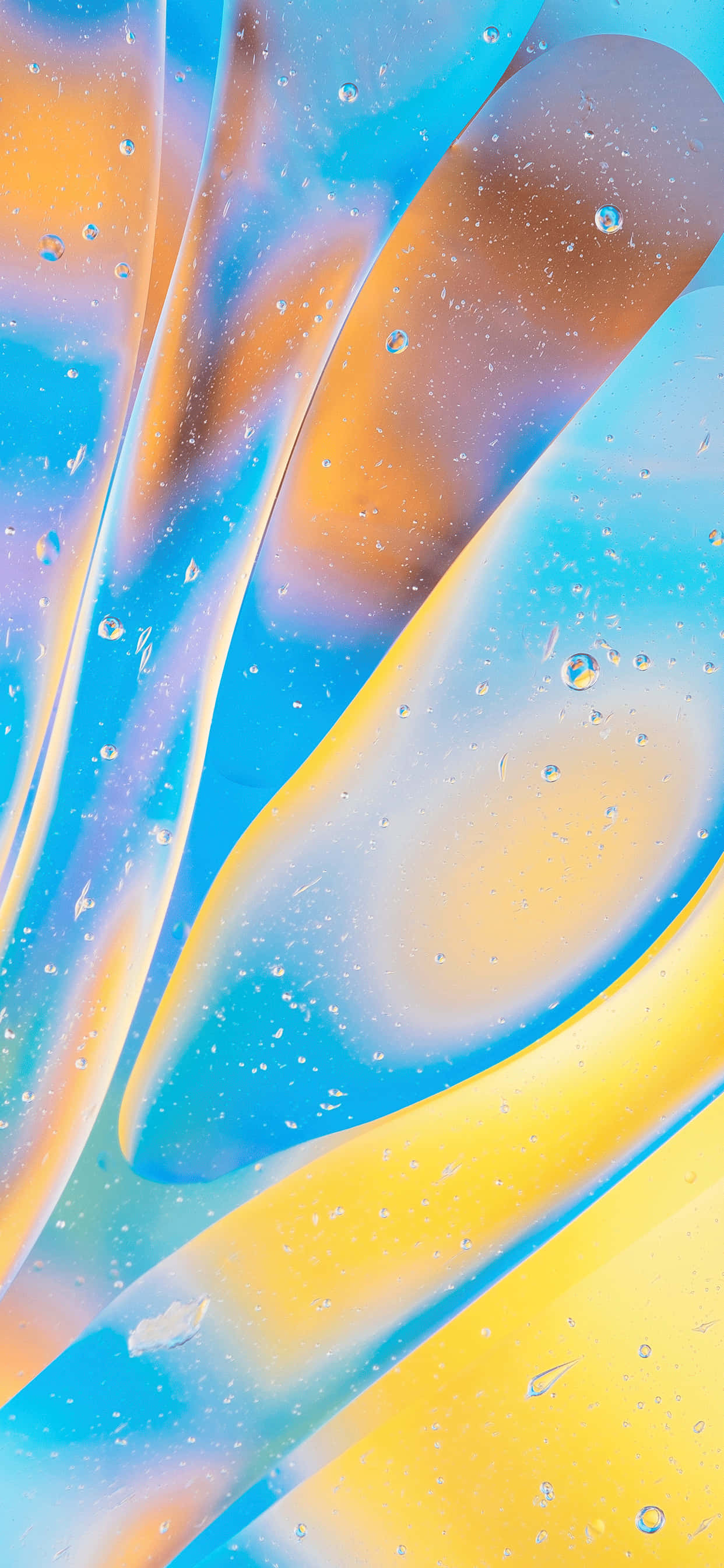 Fondo abstracto azul claro y amarillo para iPhone X Fondos de pantalla