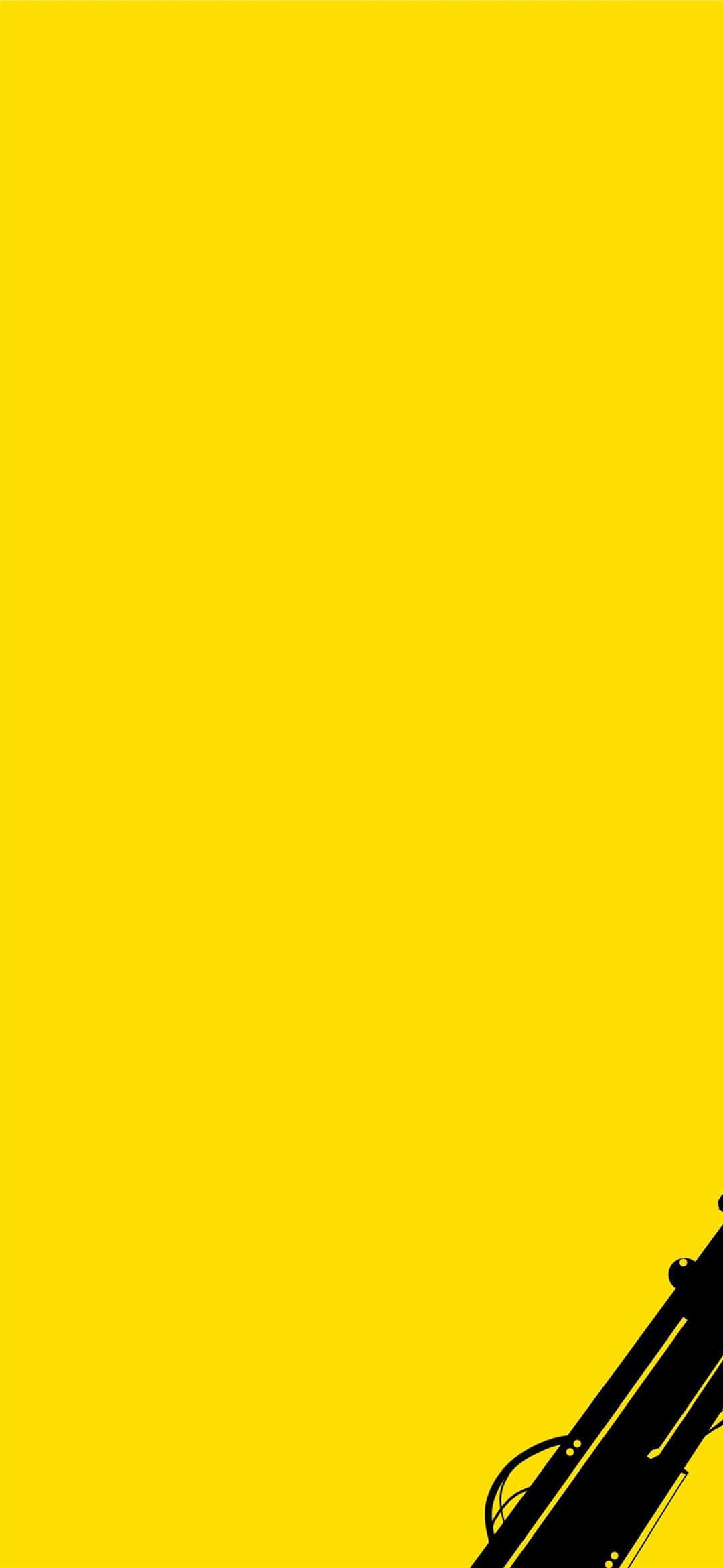 fondo amarillo con un gato blanco y negro Fondos de pantalla