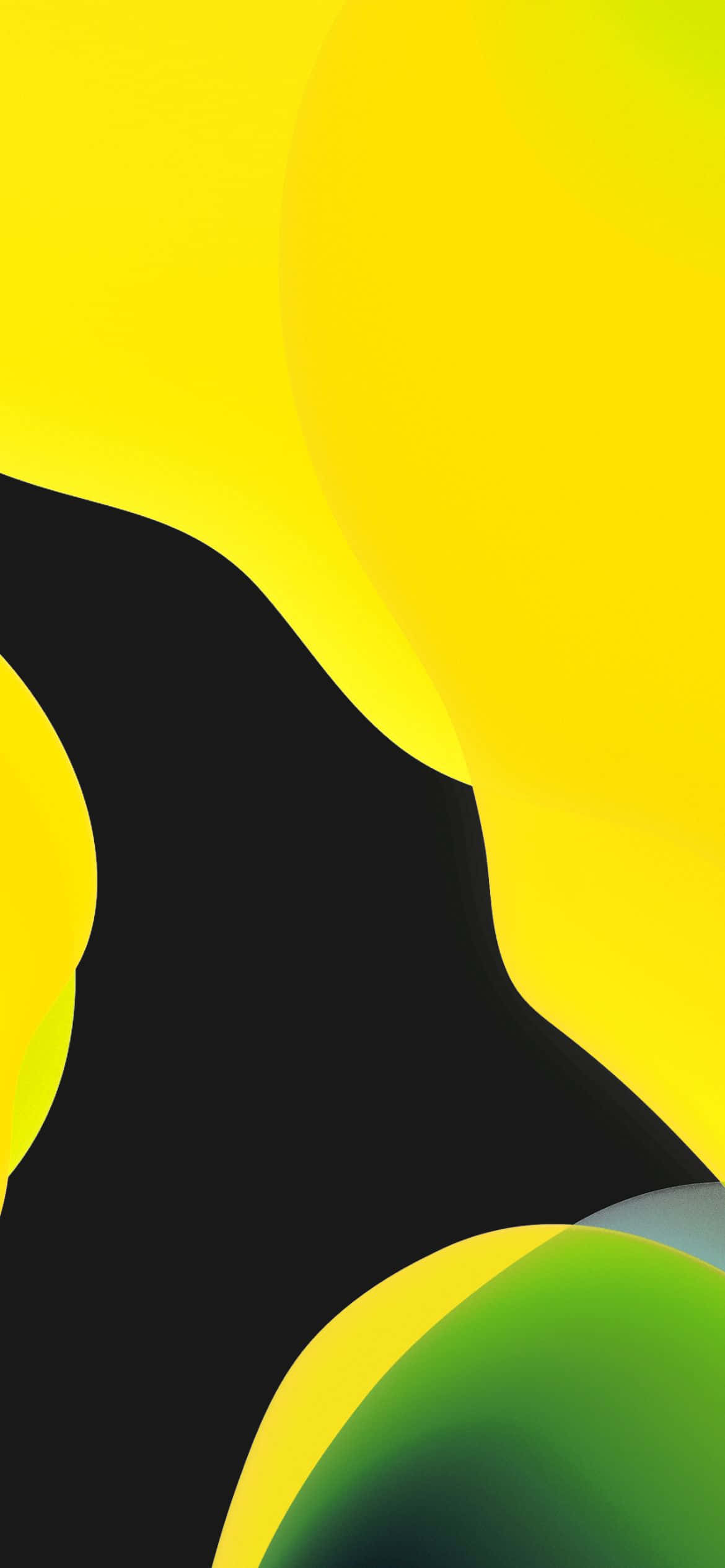 Fondo amarillo verde iOS 13 Fondos de pantalla