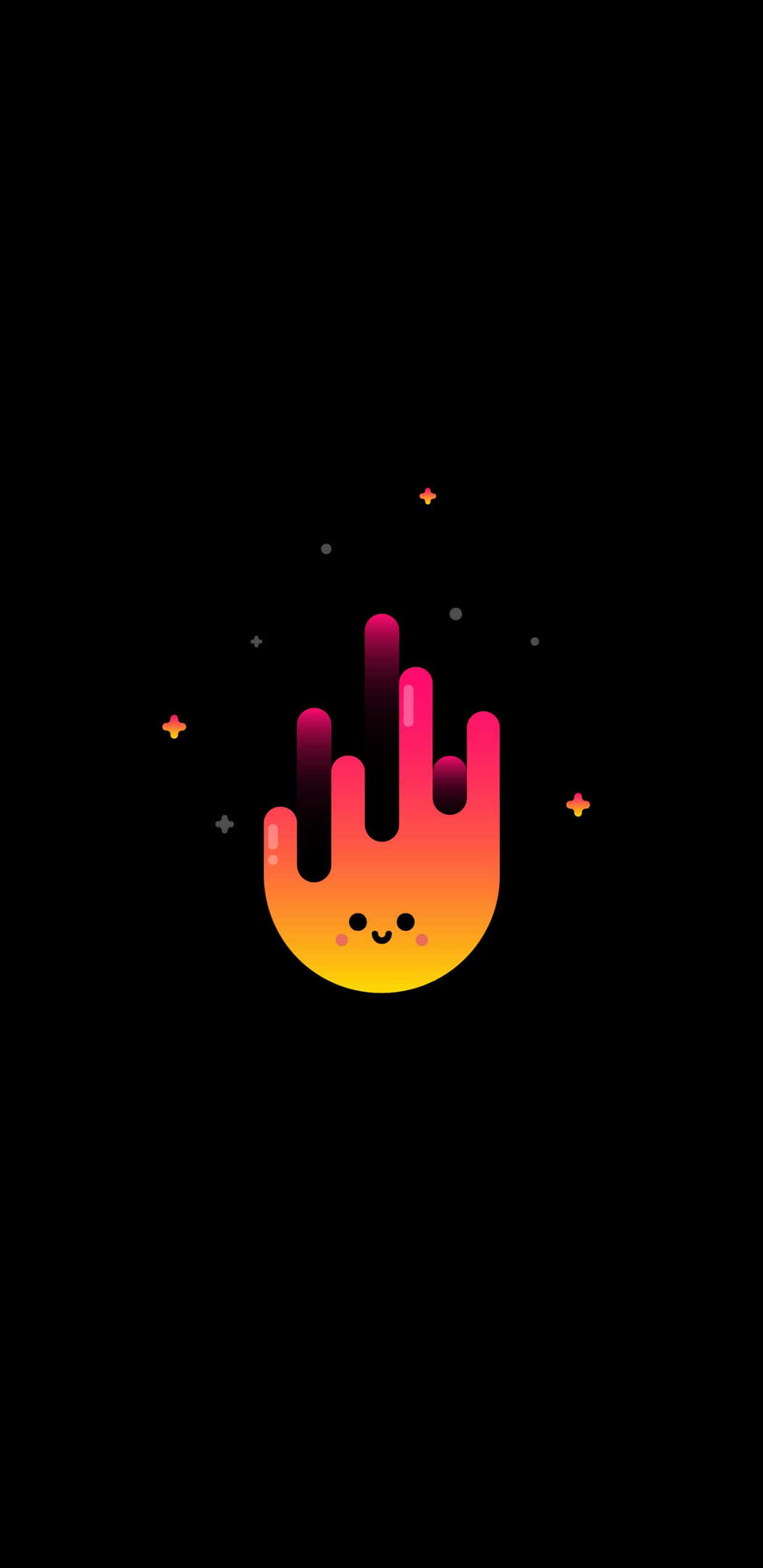 Fondo AMOLED de Carita de Fuego Linda Fondos de pantalla