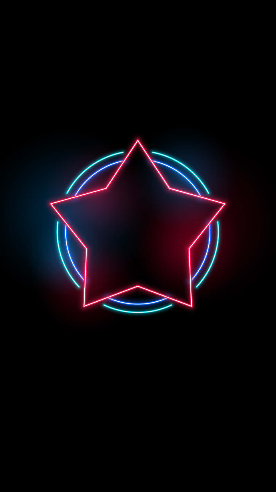 Fondo AMOLED Pixel 3XL con Estrella de Neón Fondos de pantalla